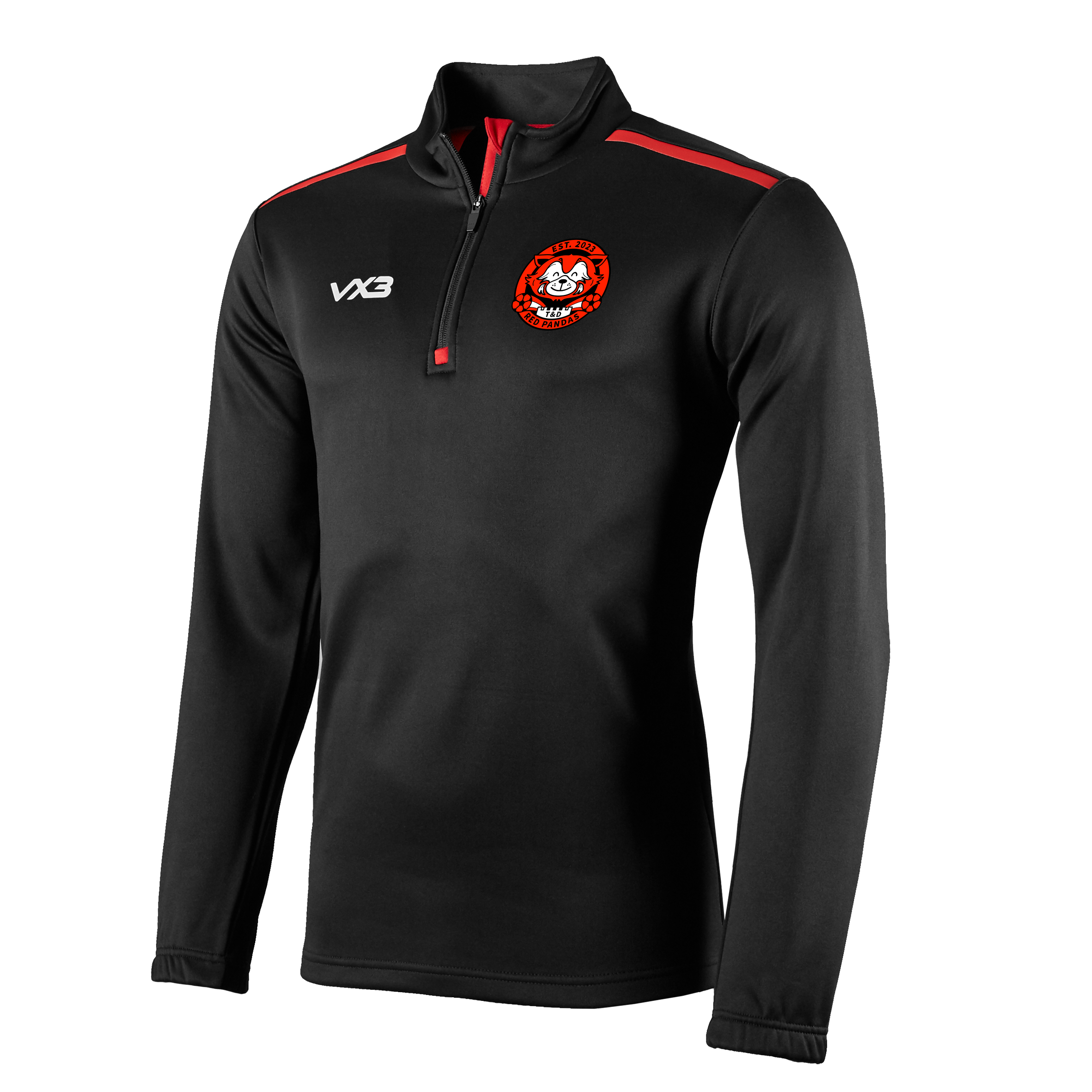 Totnes & Dartington Red Pandas Fortis Youth Quarter Zip Sweat