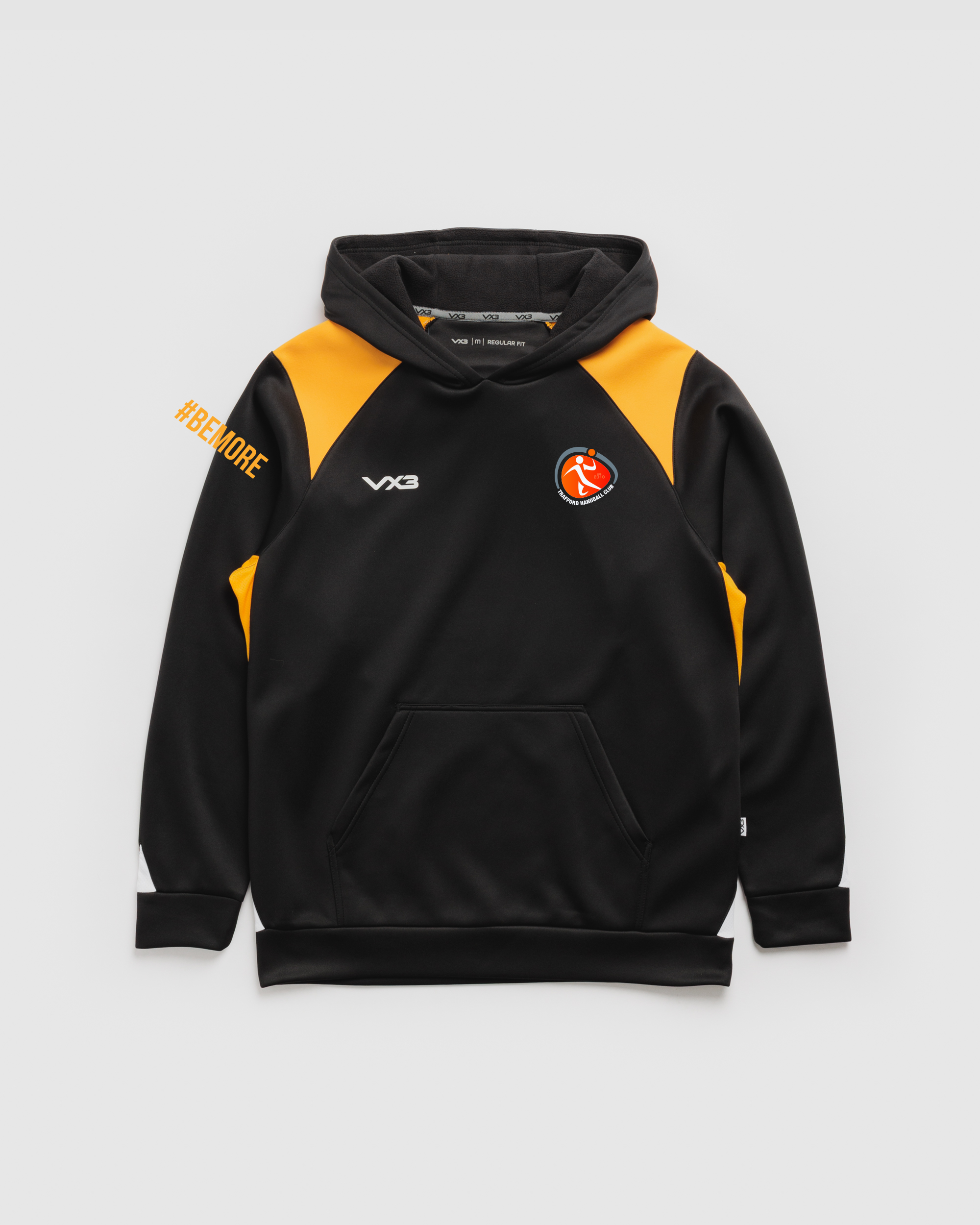 Trafford Handball Club Vertex Youth Hoodie -Black/Amber/White