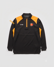 Trafford Handball Club Vertex Youth Quarter Zip -Black/Amber/White