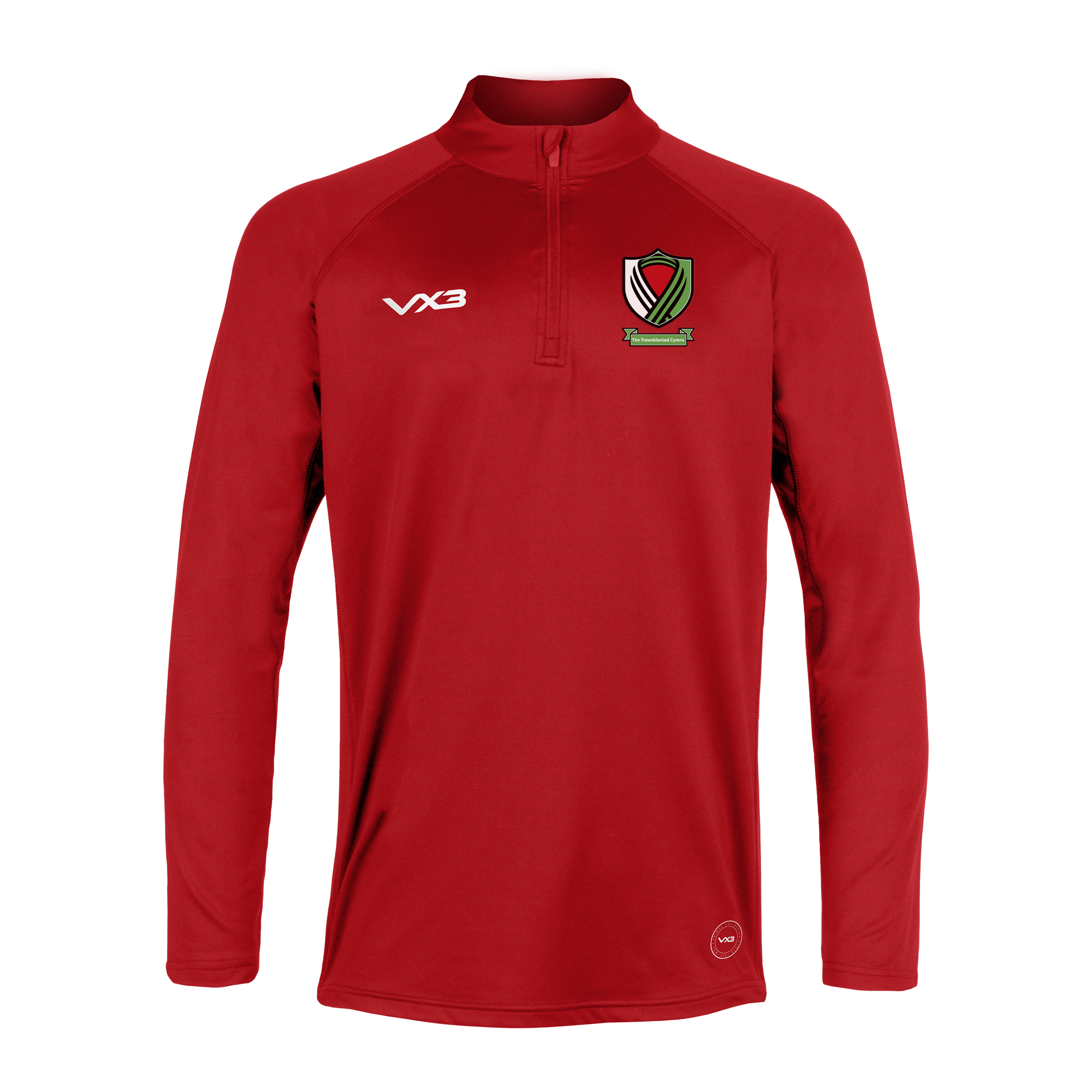 Transplant Wales Red Primus Quarter Zip