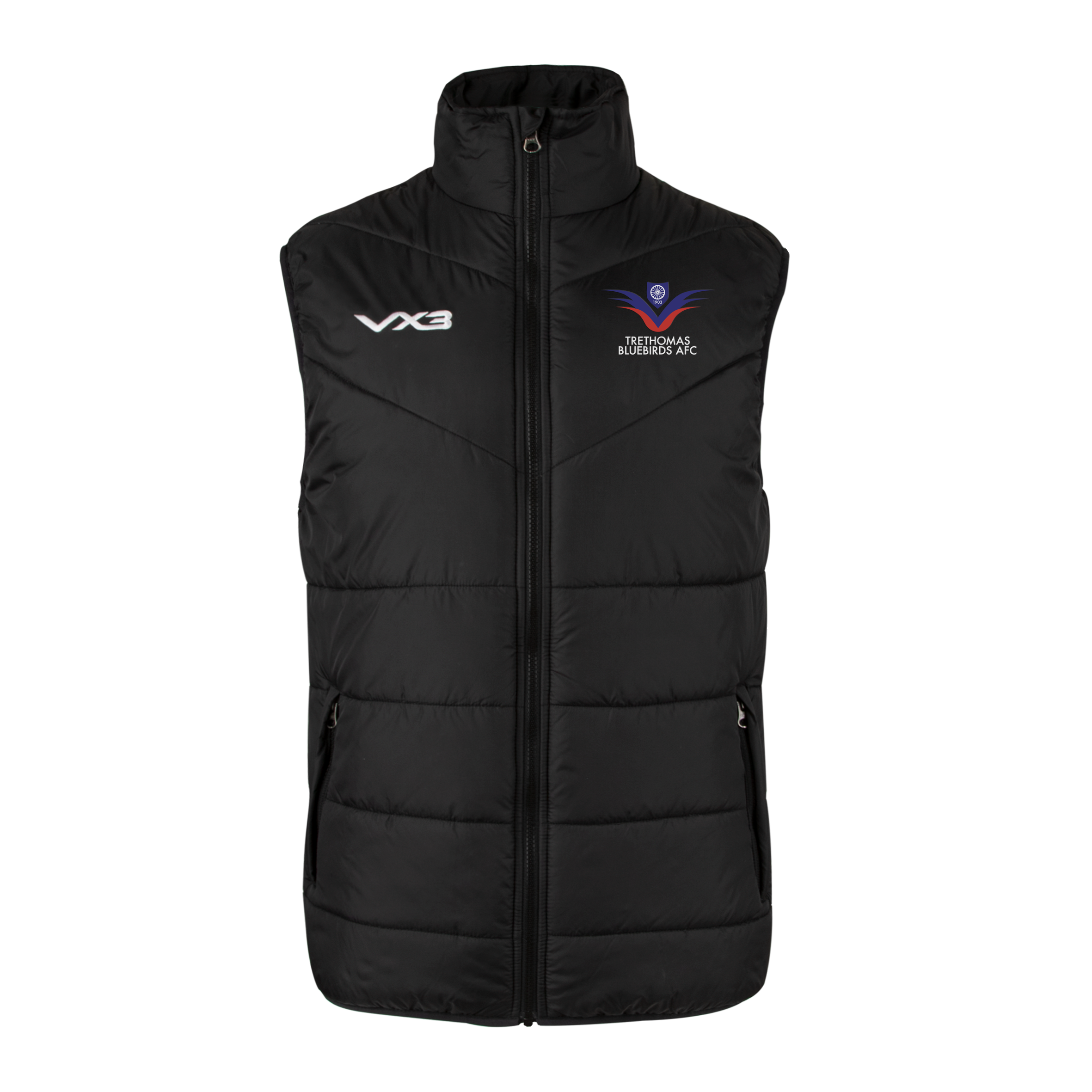 Trethomas Bluebirds FC Black Ventus Gilet