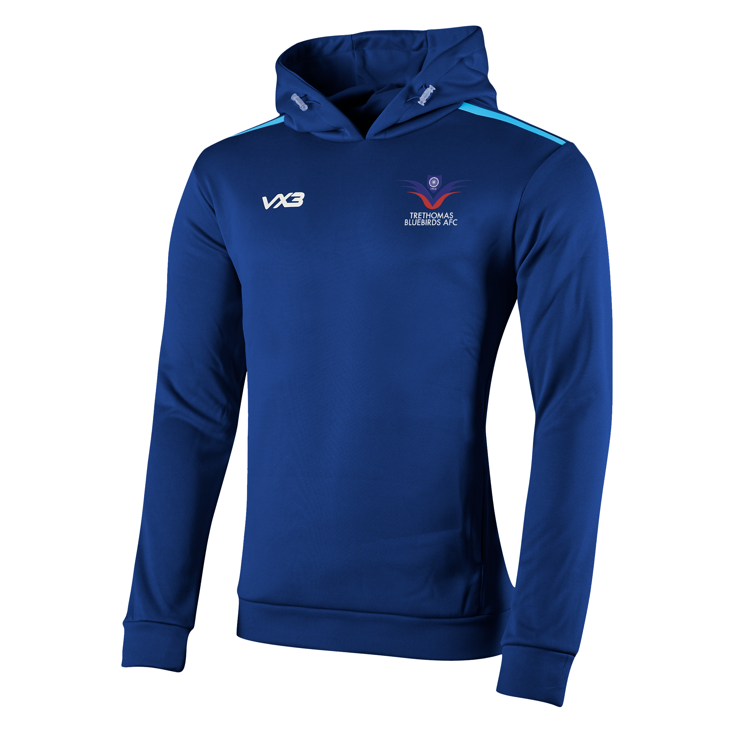 Trethomas Bluebirds FC Navy/Sky Fortis Hoodie