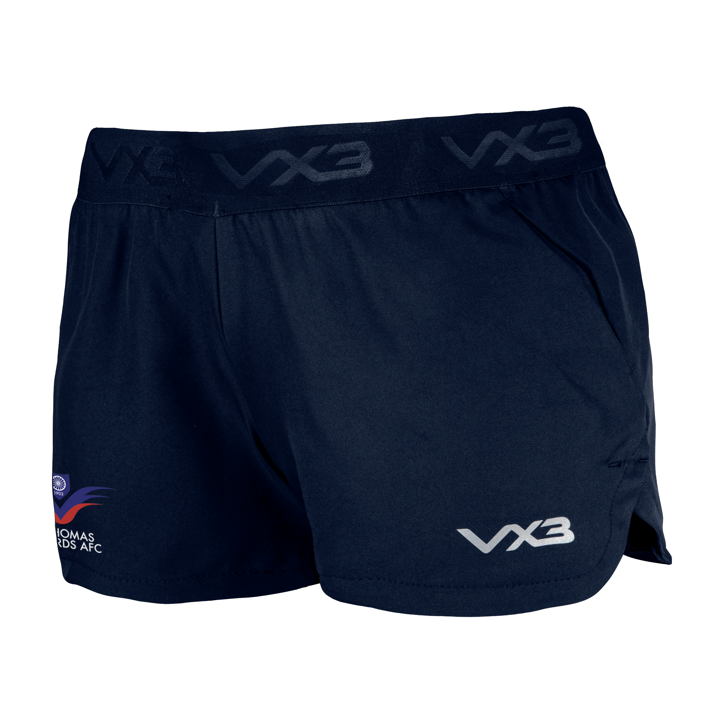 Trethomas Bluebirds FC Navy Clarus Women's Running Short