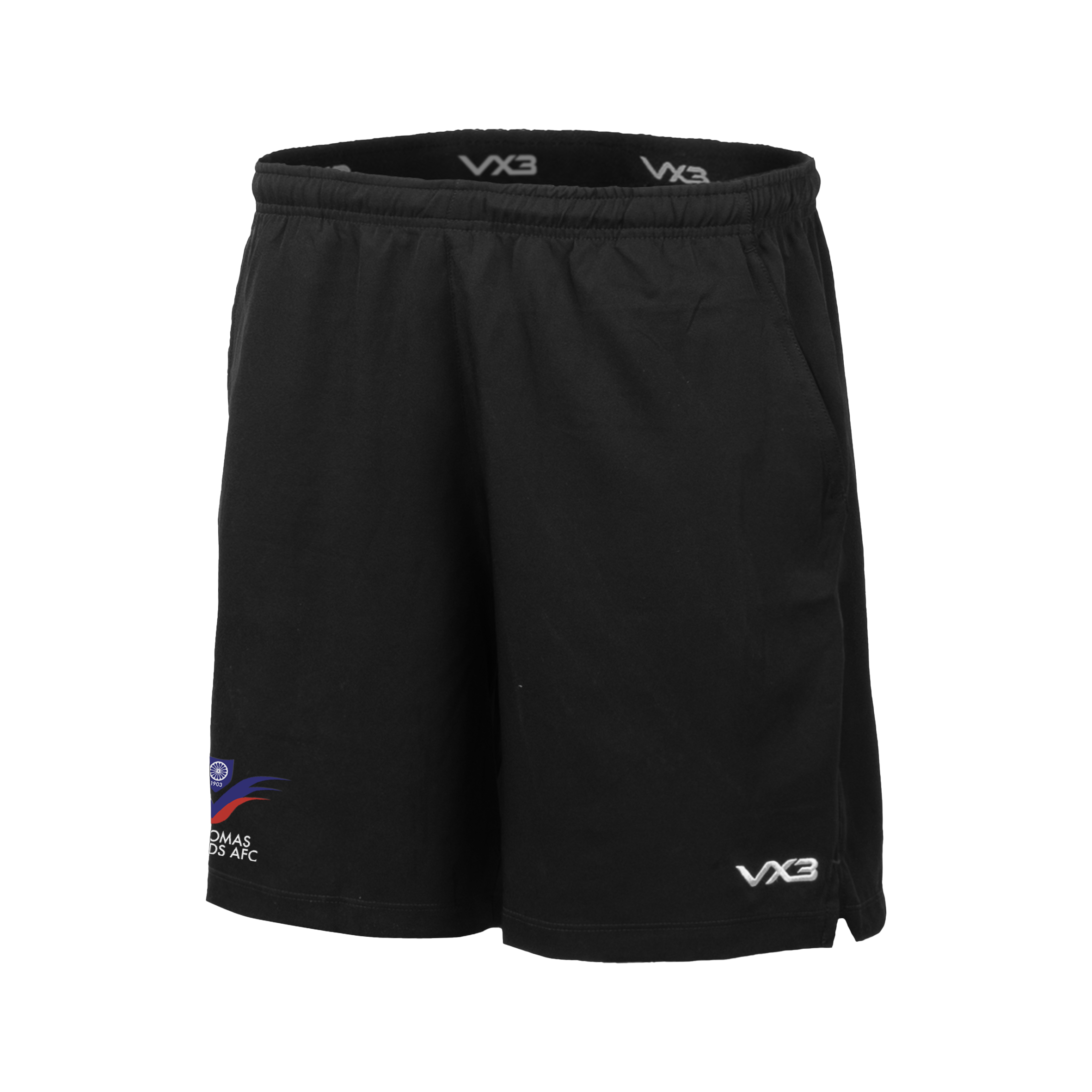 Trethomas Bluebirds FC Black Primus Travel Short