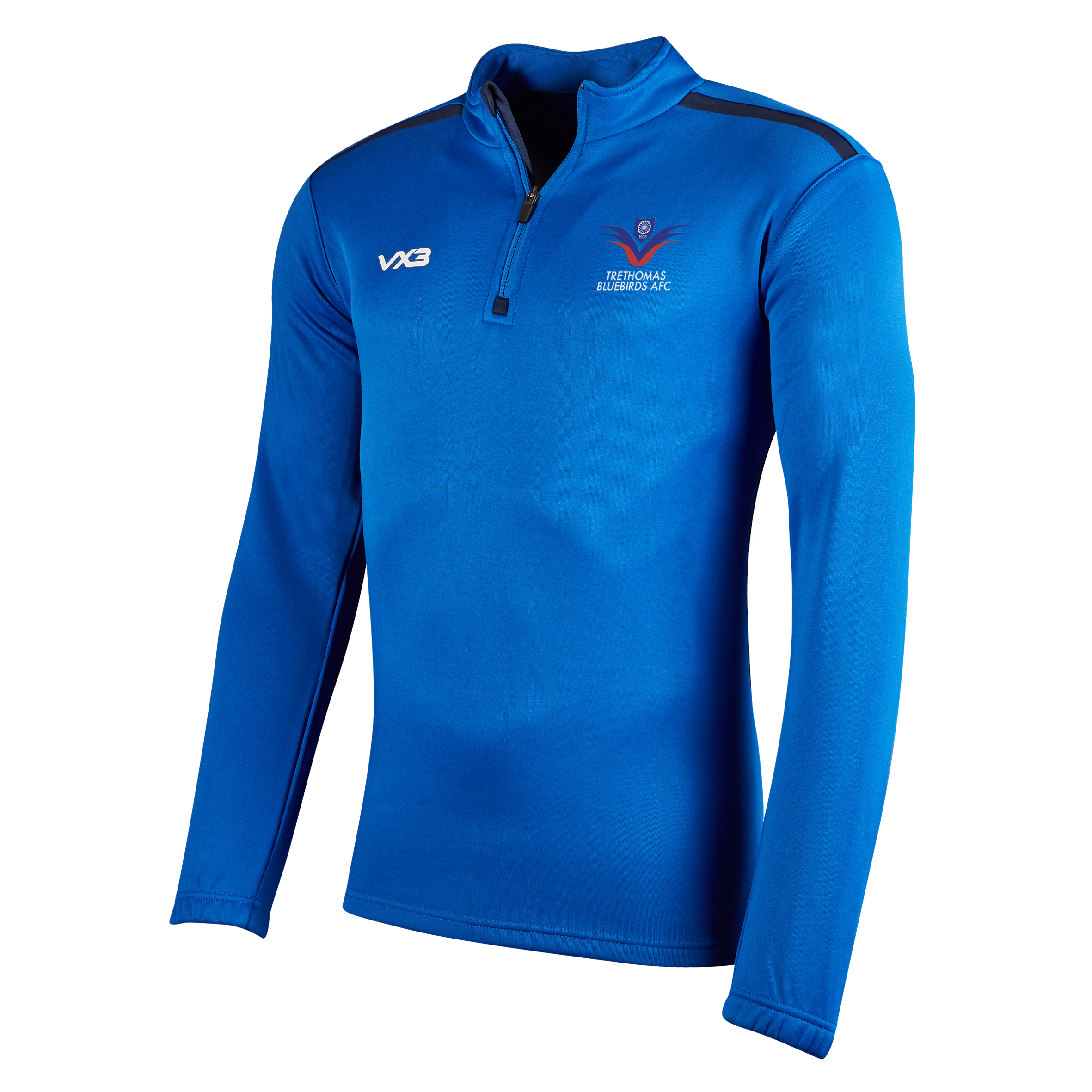 Trethomas Bluebirds FC Royal Fortis Quarter Zip Sweat