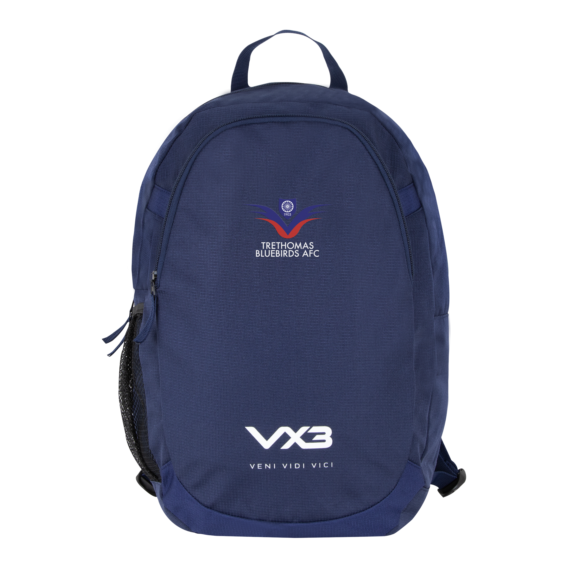 Trethomas Bluebirds FC Navy Performance Backpack