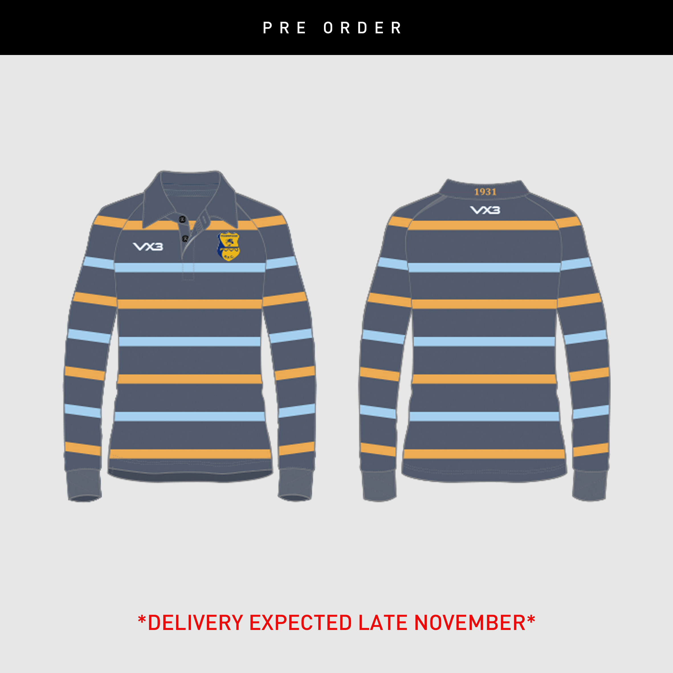 Trowbridge RFC Long Sleeve Heritage Jersey