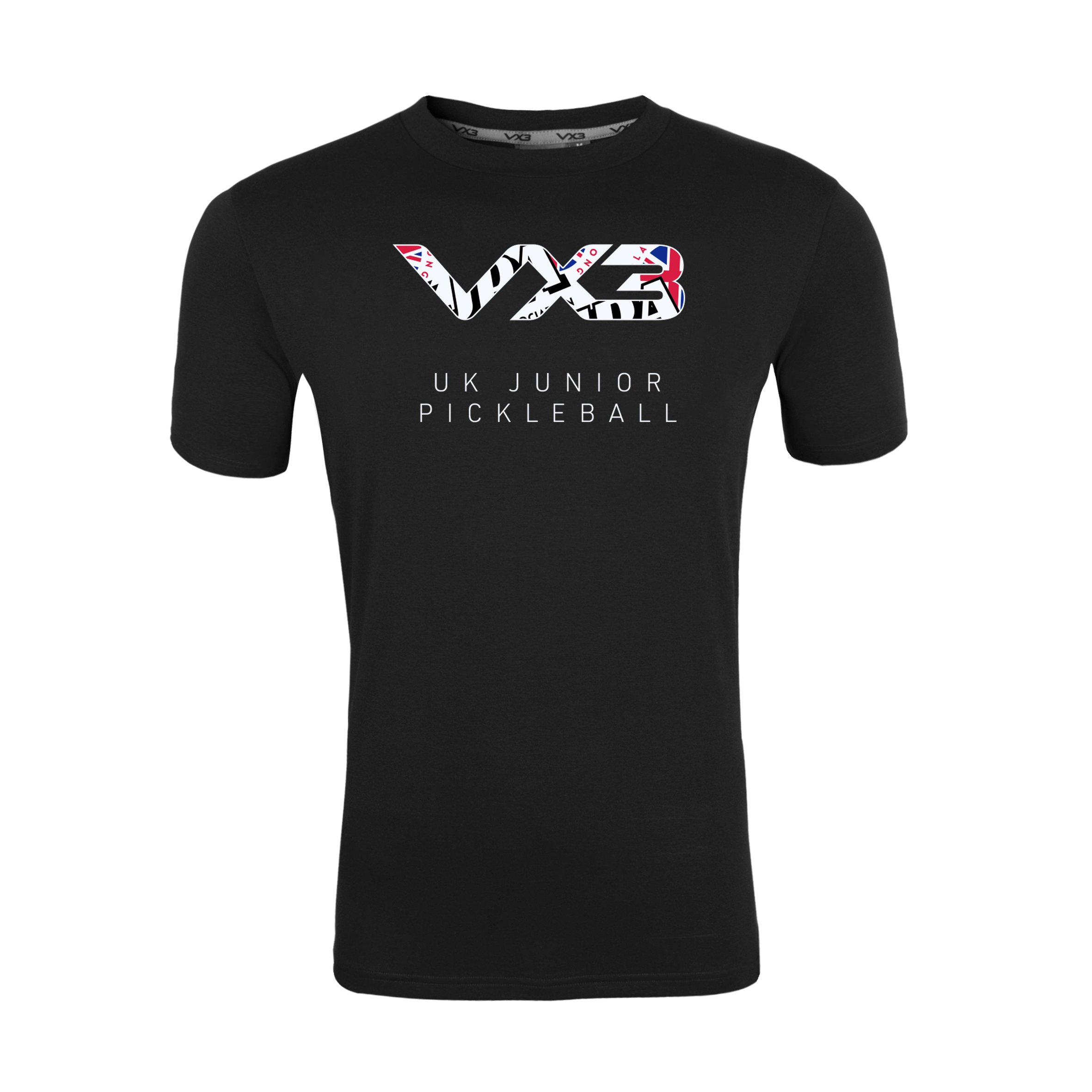 UK Junior Pickleball Association Black Invicta Tee
