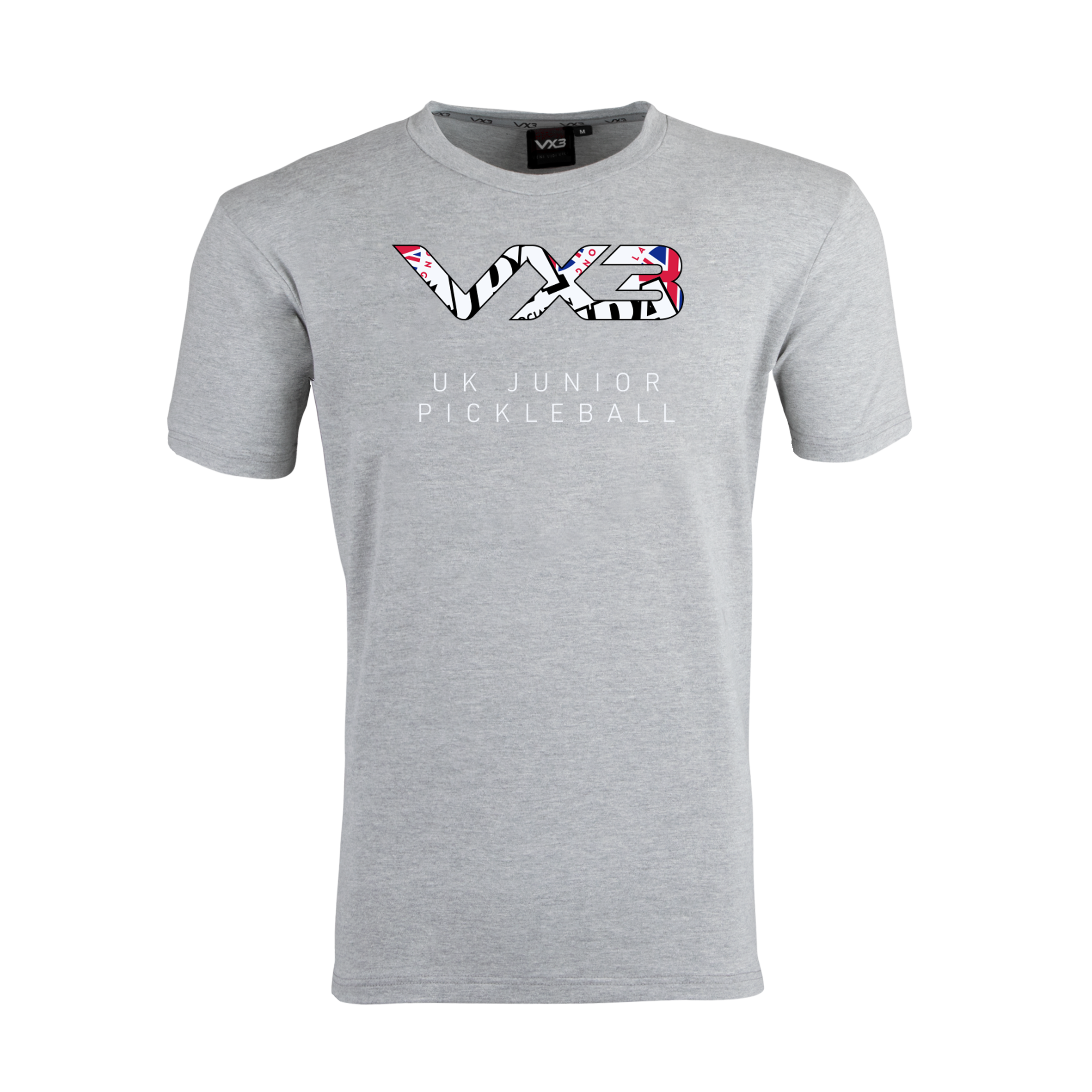 UK Junior Pickleball Association Marl Grey Womens Invicta Tee