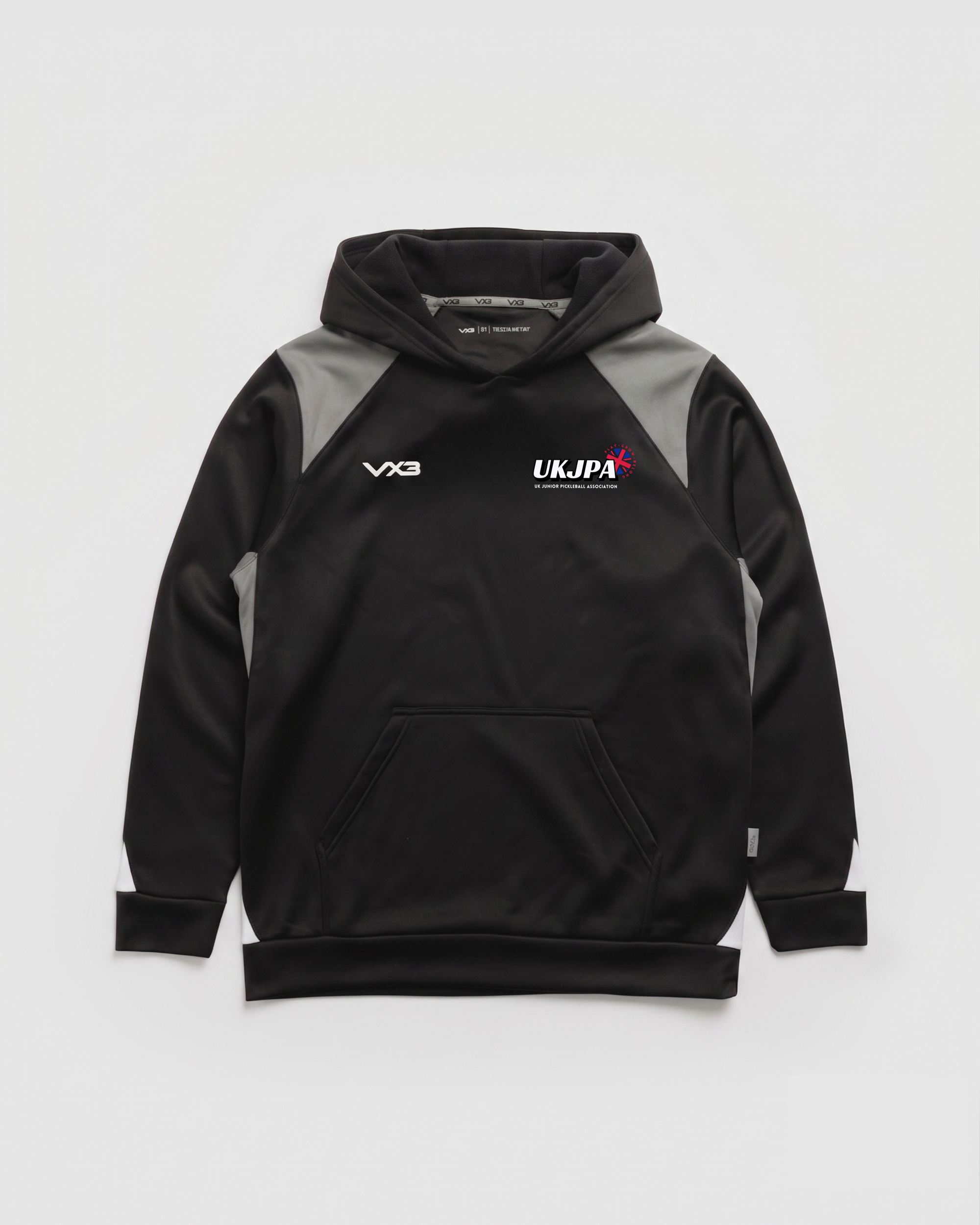 UK Junior Pickleball Academy x UTD Pickleball Vertex Hoodie -Black/Grey/White