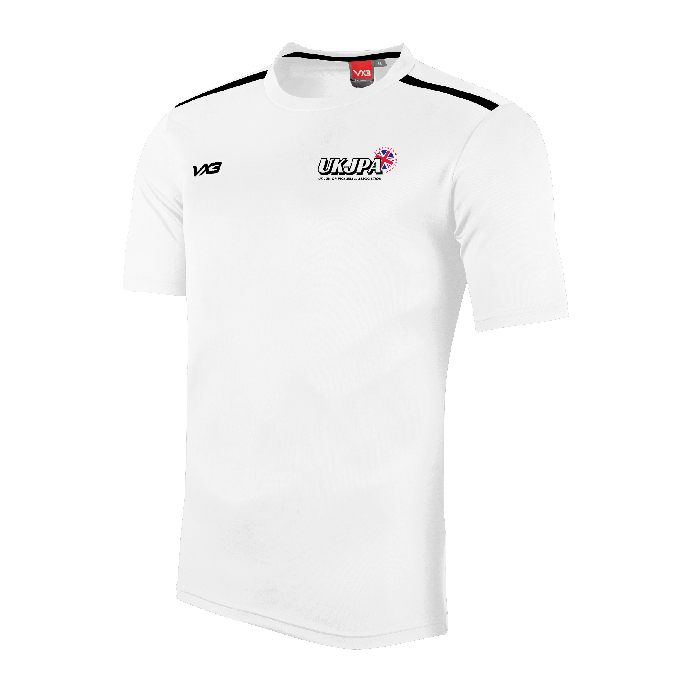 UK Junior Pickleball Association White Fortis Tee