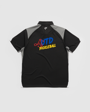 UK Junior Pickleball Academy x UTD Pickleball Vertex Polo -Black/Grey/White