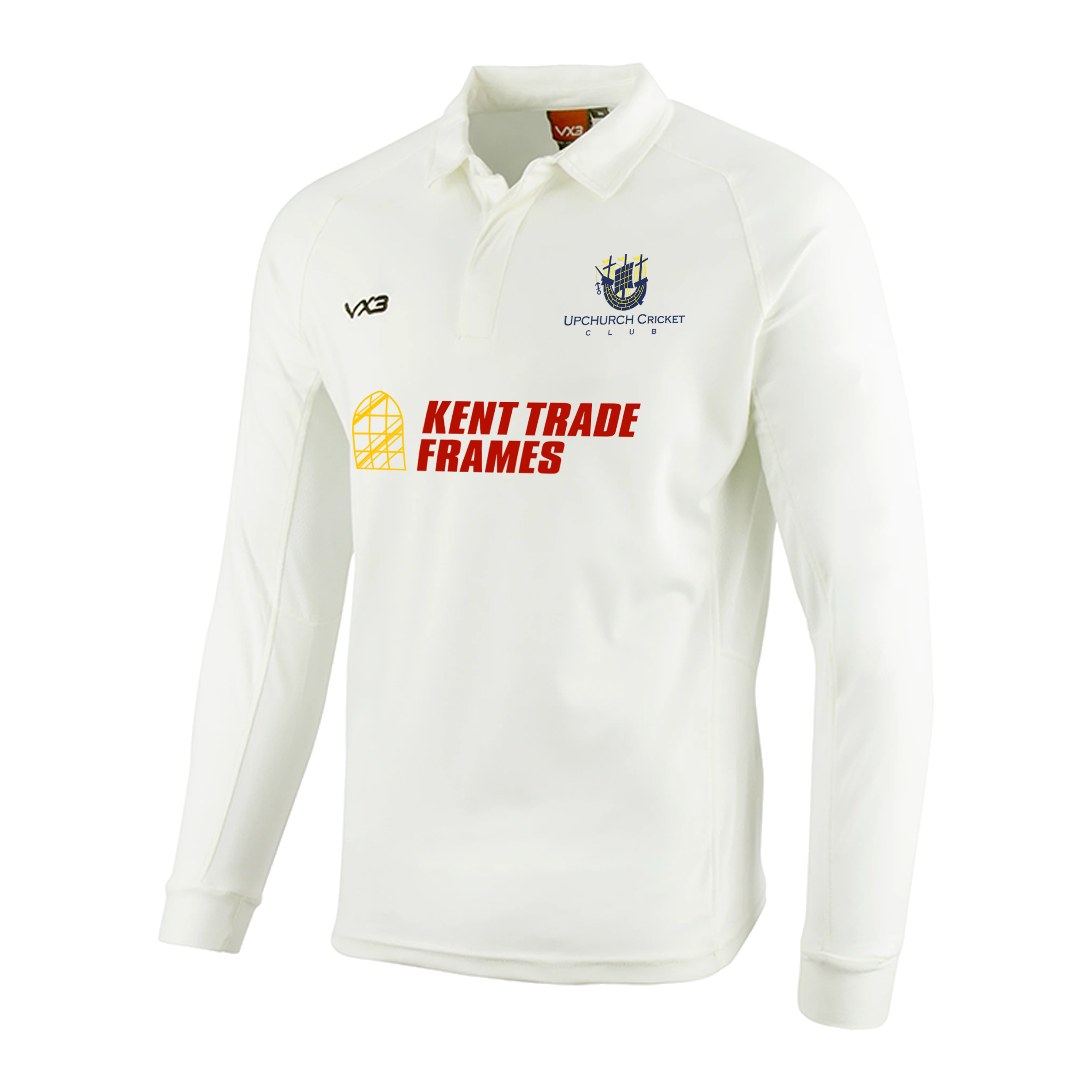 Upchurch Cricket Club Whites L/S Shirt