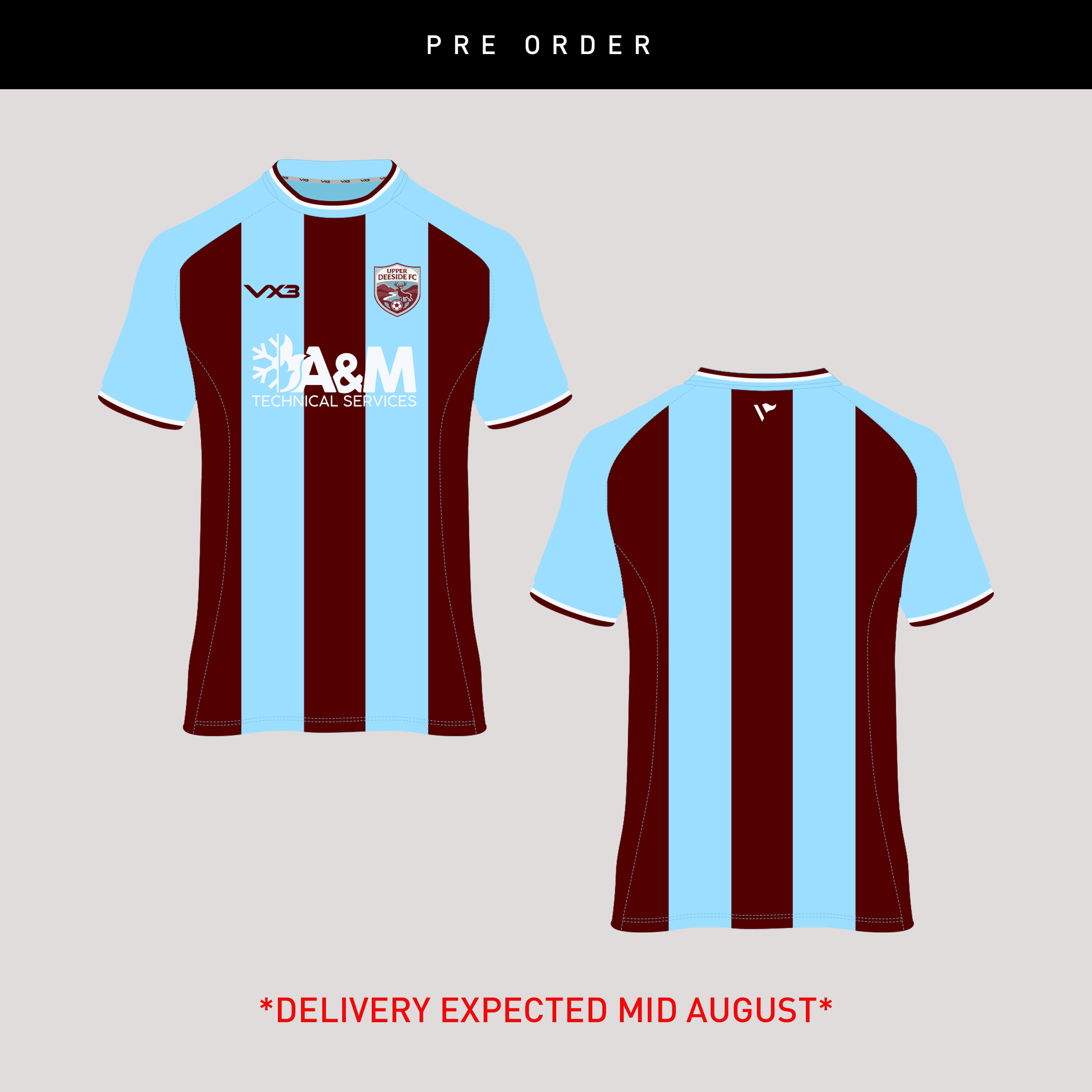 Upper Deeside FC 26/27 Youth Home Replica Shirt