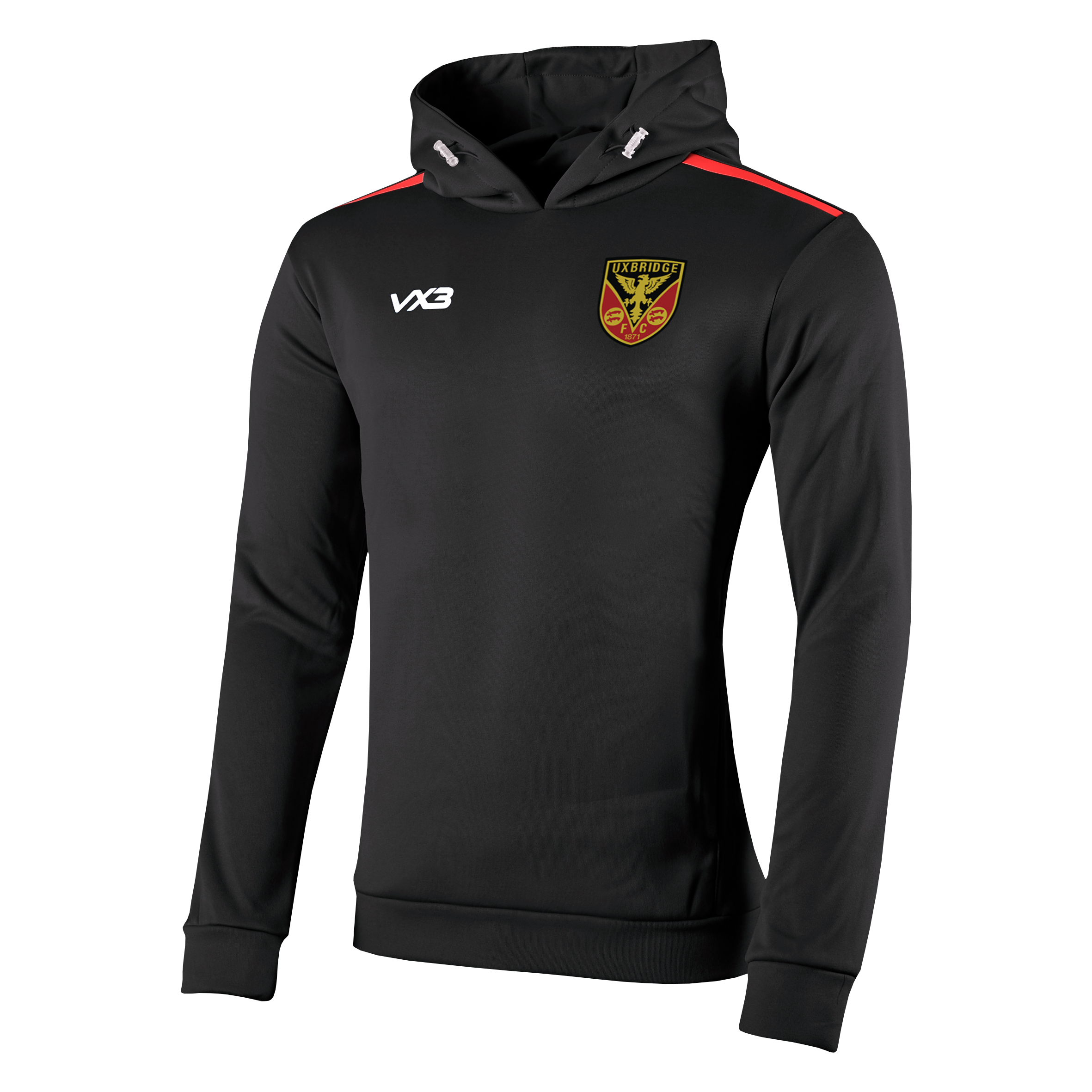Uxbridge FC Black Fortis Youth Hoodie