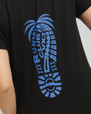 VX3 Run Club Ladies Foot Print Tee Black