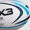 VX3 Vexo White/Navy/Sky Rugby Match Ball Grip