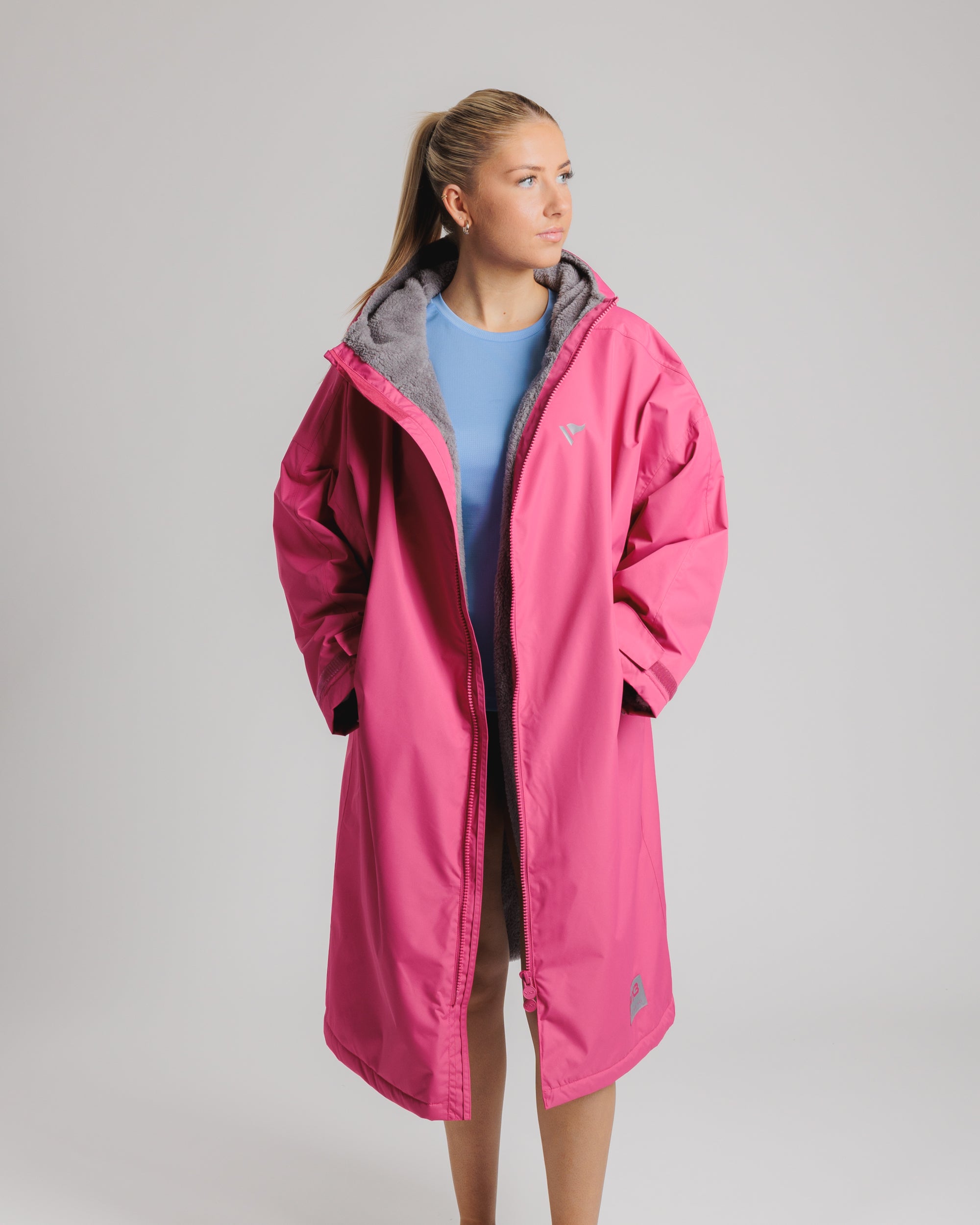 Velit Sports Robe Wild Berry/Dove Grey