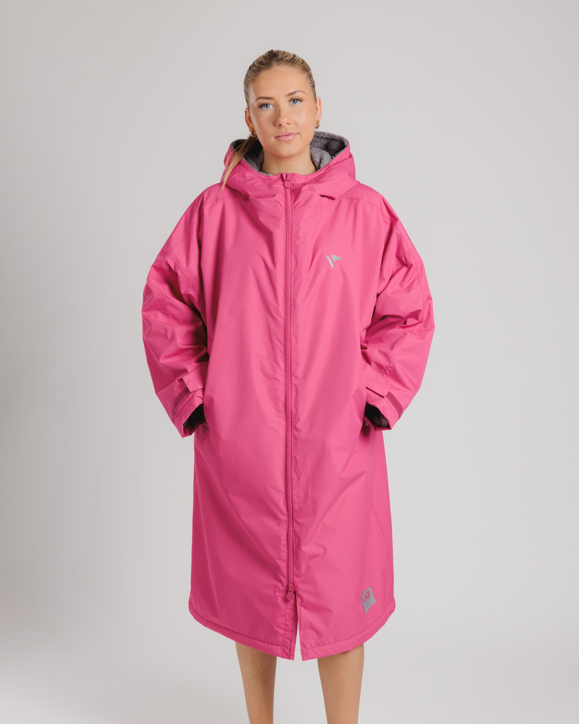 Velit Sports Robe Wild Berry/Dove Grey