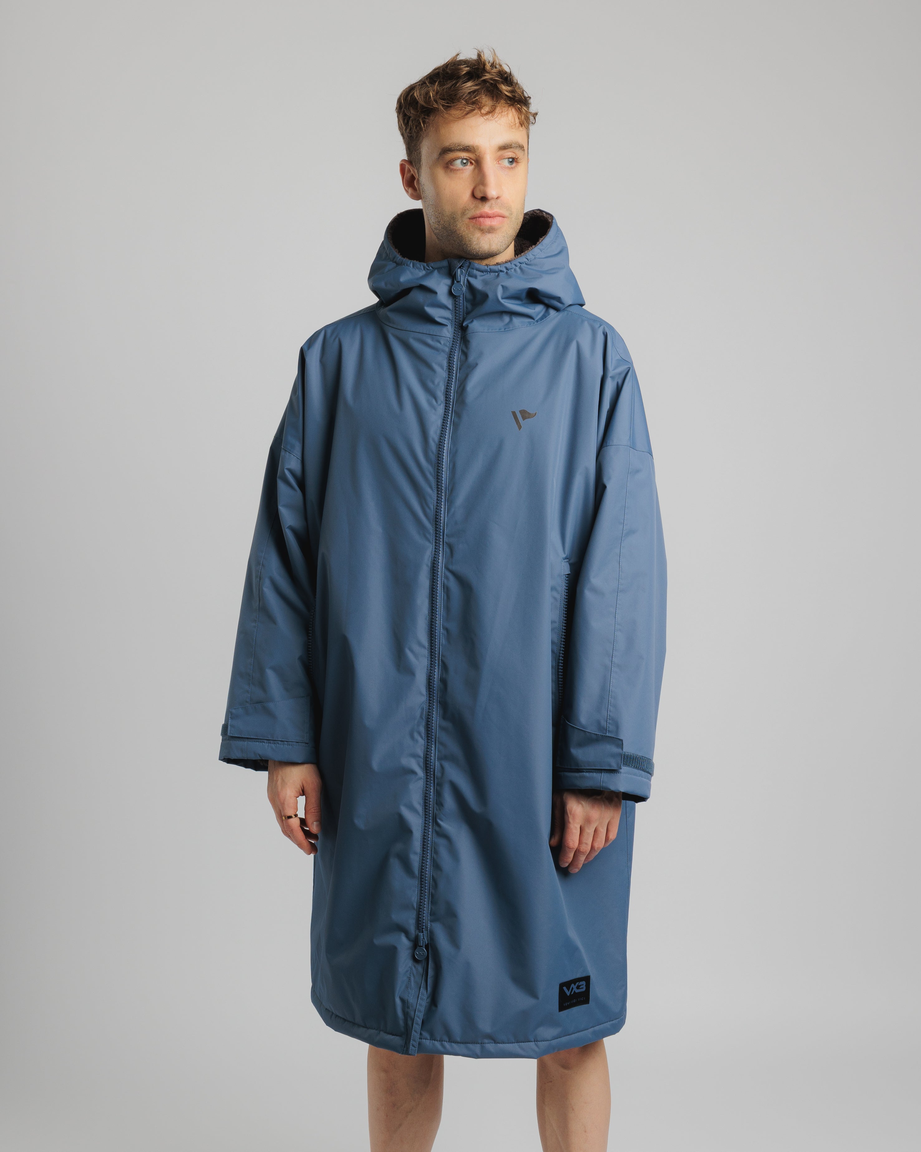 Velit Sports Robe Storm Cloud/Dove Grey