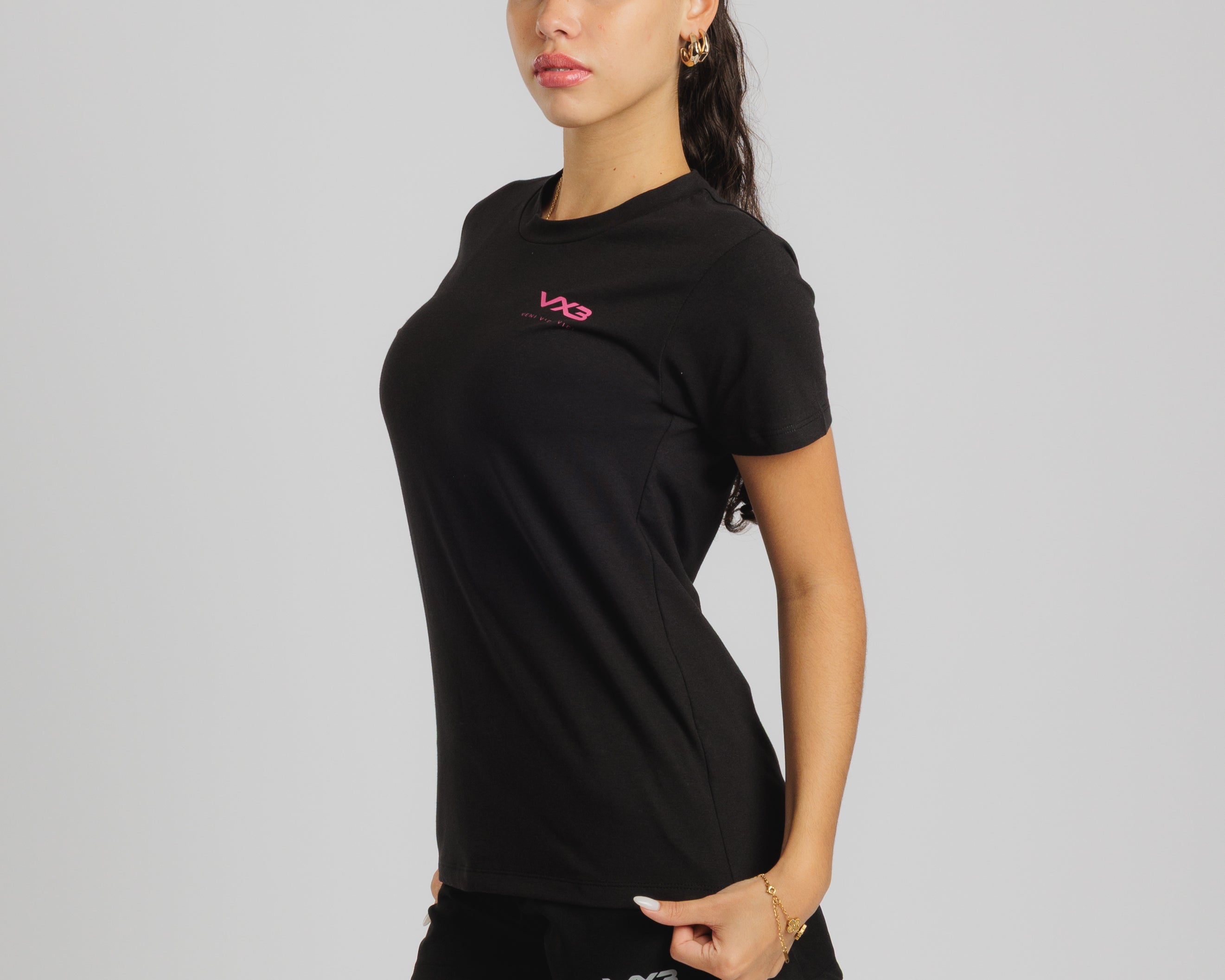 VeniVidiViciLadiesTeeBlack-HotPink-2.jpg