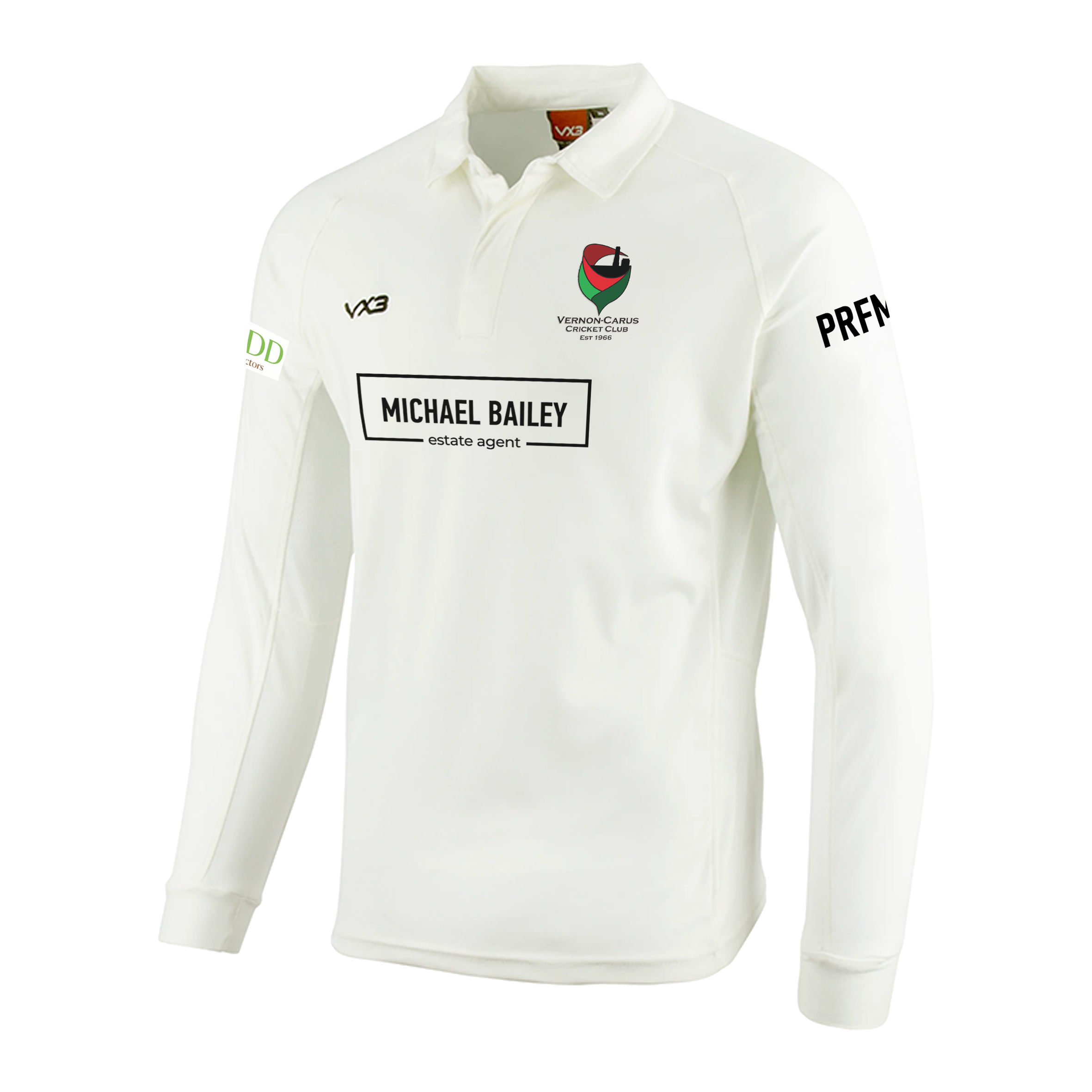 Vernon-Carus Cricket Club Long Sleeve Shirt