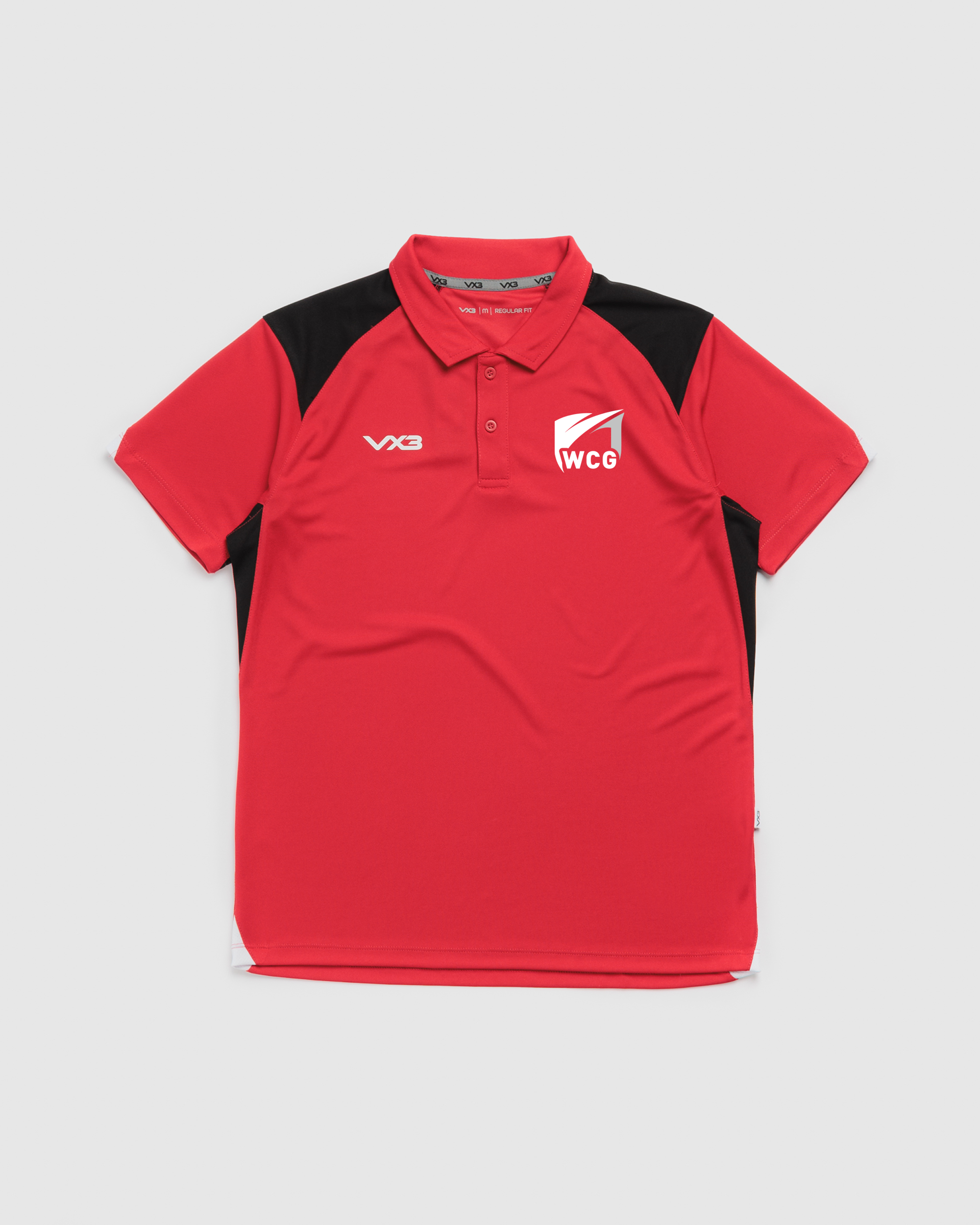 WCG Sport Staff Red Vertex Polo