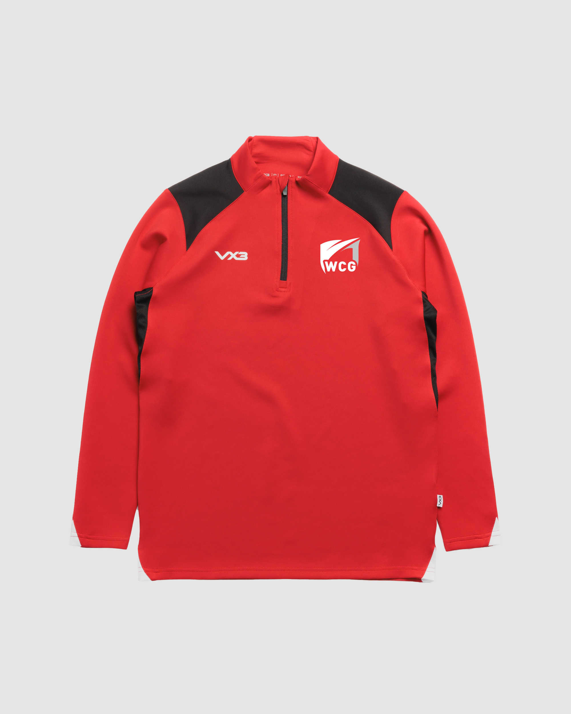 WCG Sport Staff Red Vertex Quarter Zip