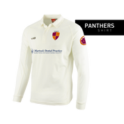 West Coker and Hardington Cricket Club Cricket Whites Long Sleeve Shirt (Panthers Players Only)