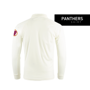 West Coker and Hardington Cricket Club Cricket Whites Long Sleeve Shirt (Panthers Players Only)