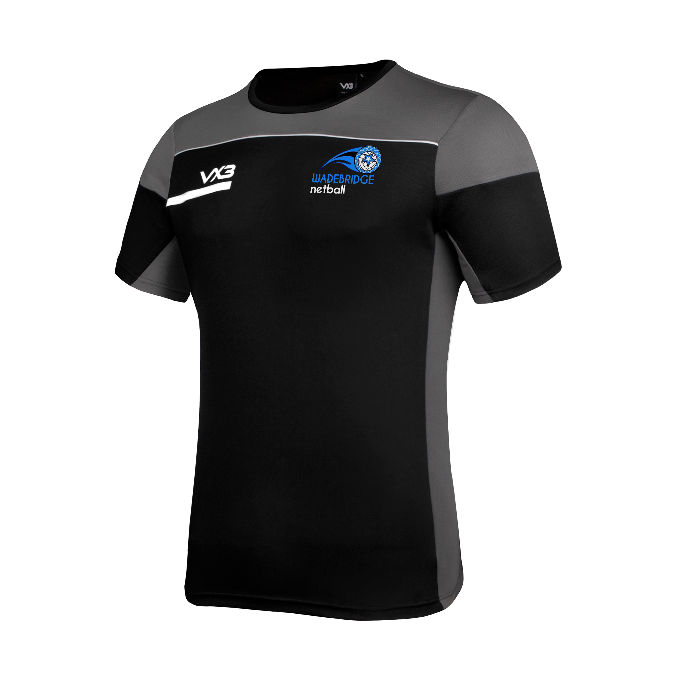 Wadebridge Netball Club Opus Tee - Black