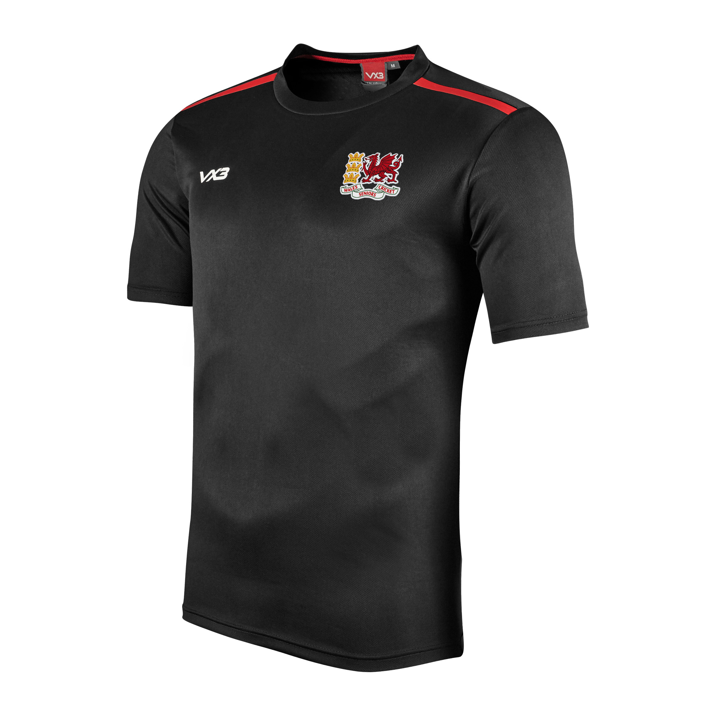 Wales Cricket Fortis Black Youth Tee