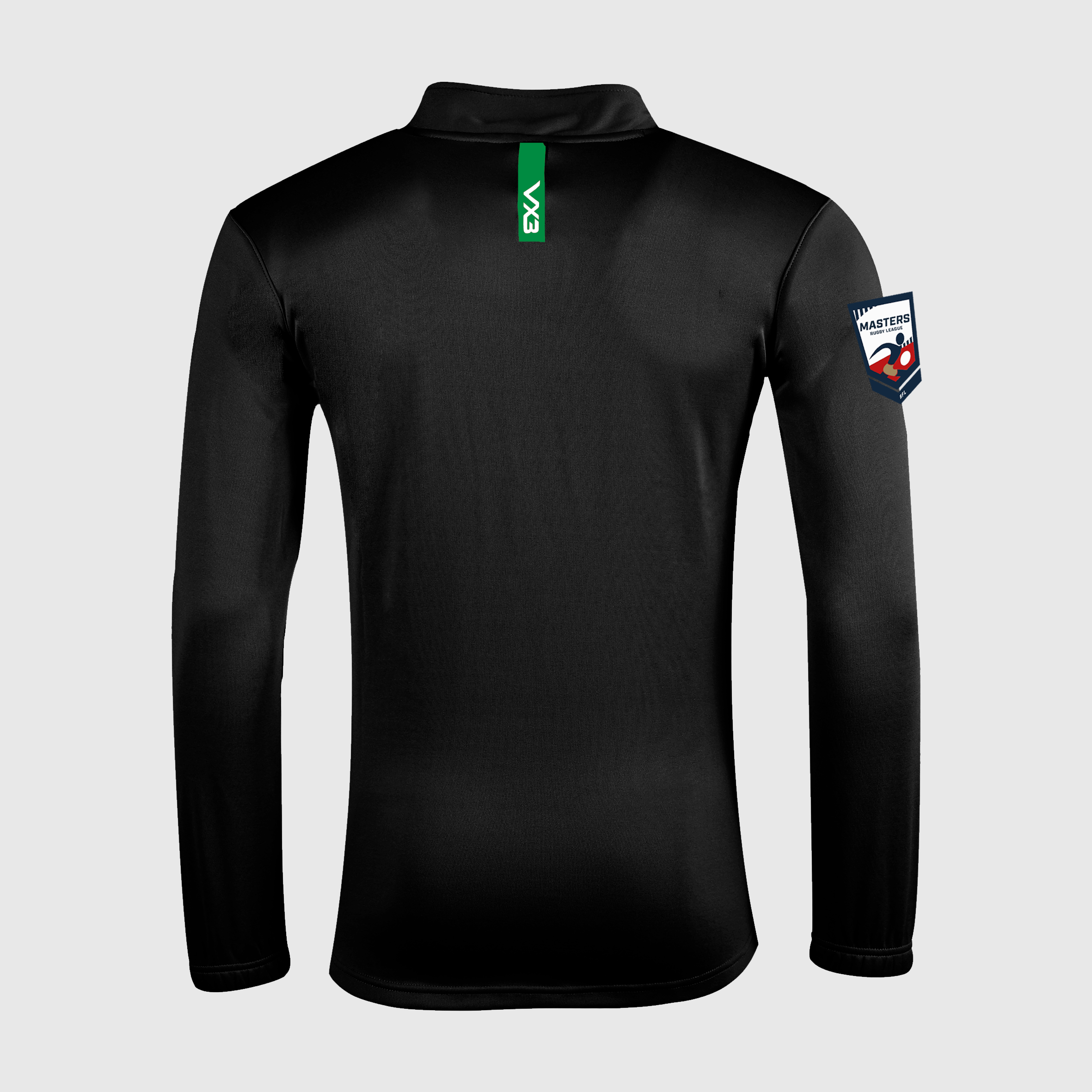 Wales Rugby League Masters Black/Emerald Fortis Quarter Zip Sweat