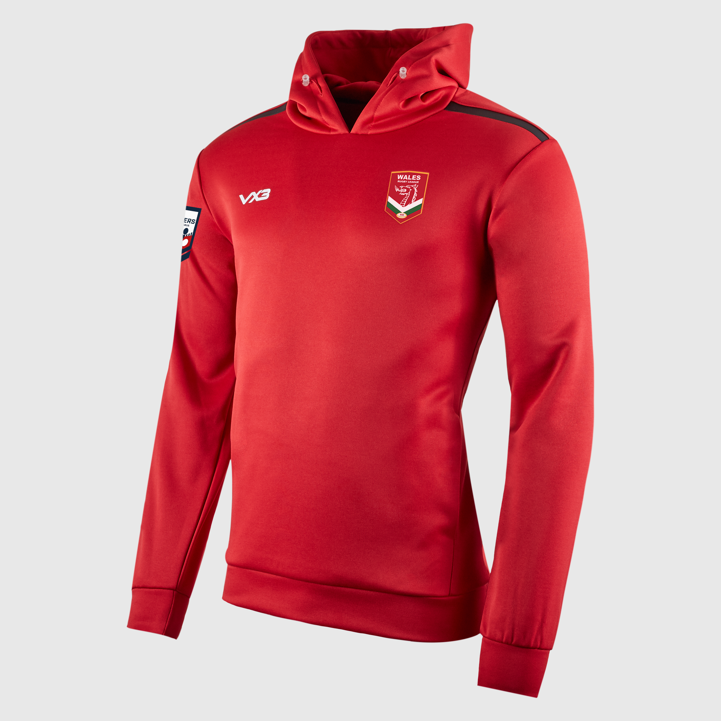 Wales Rugby League Masters Red Fortis Hoodie
