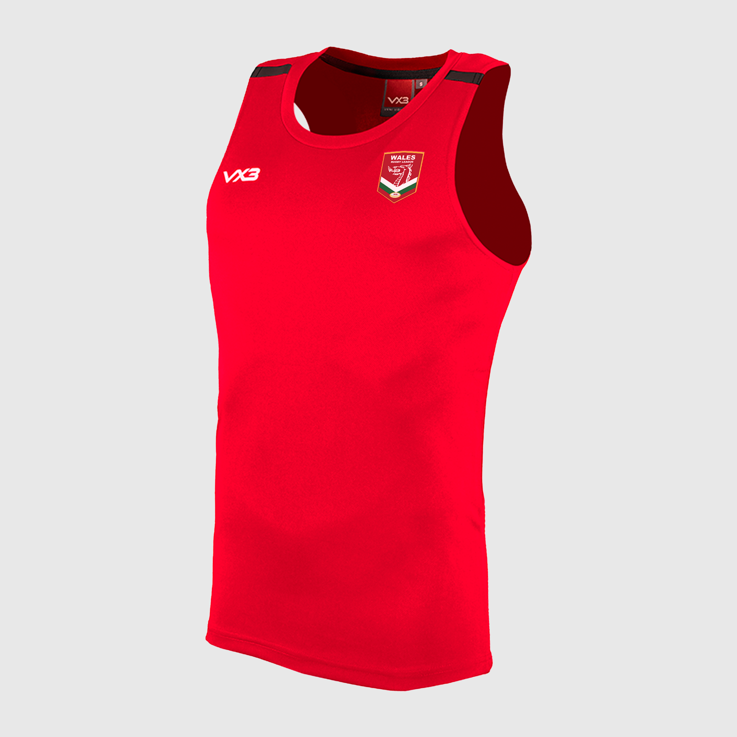 Wales Rugby League Masters Red Fortis Vest