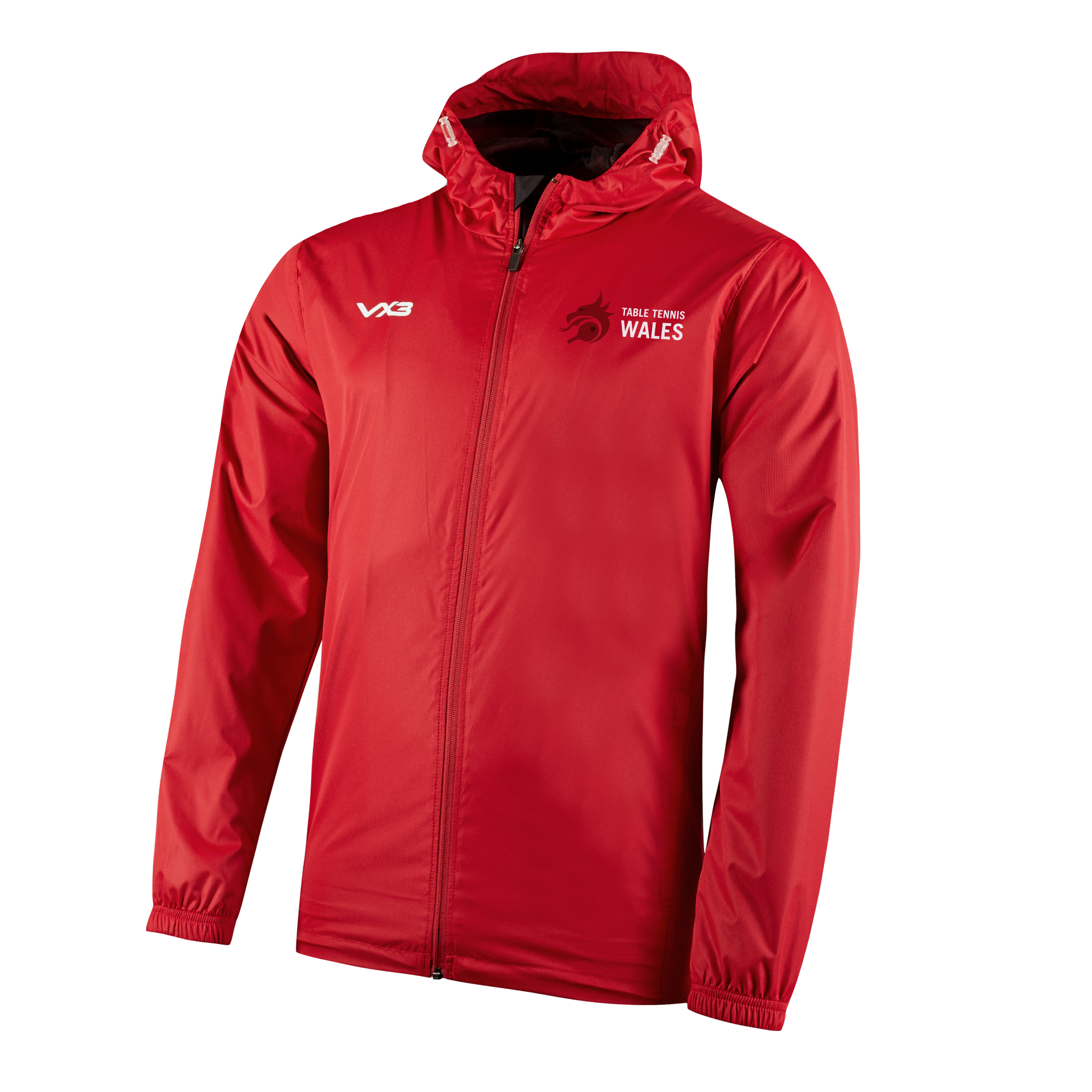 Wales Table Tennis  Primus Youth Rain Jacket Red