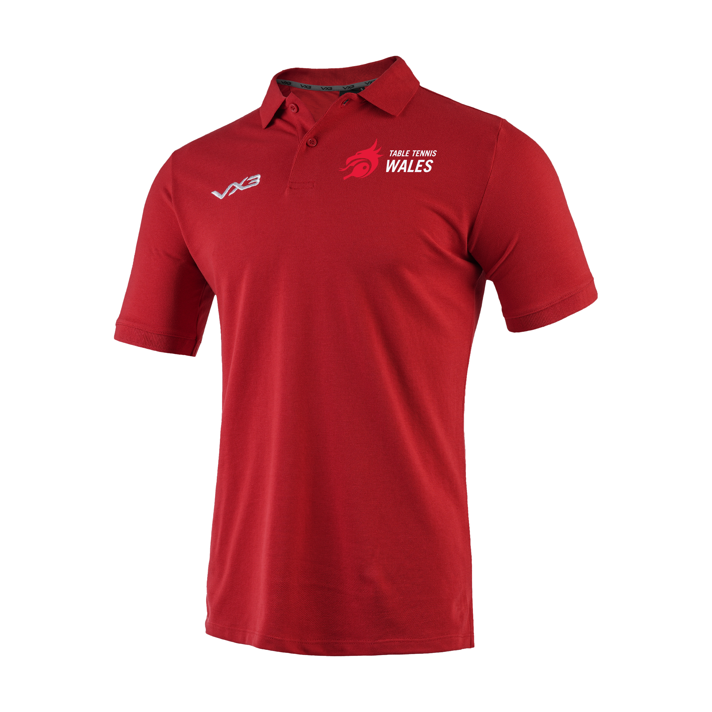 Wales Table Tennis  Primus Polo Shirt Red