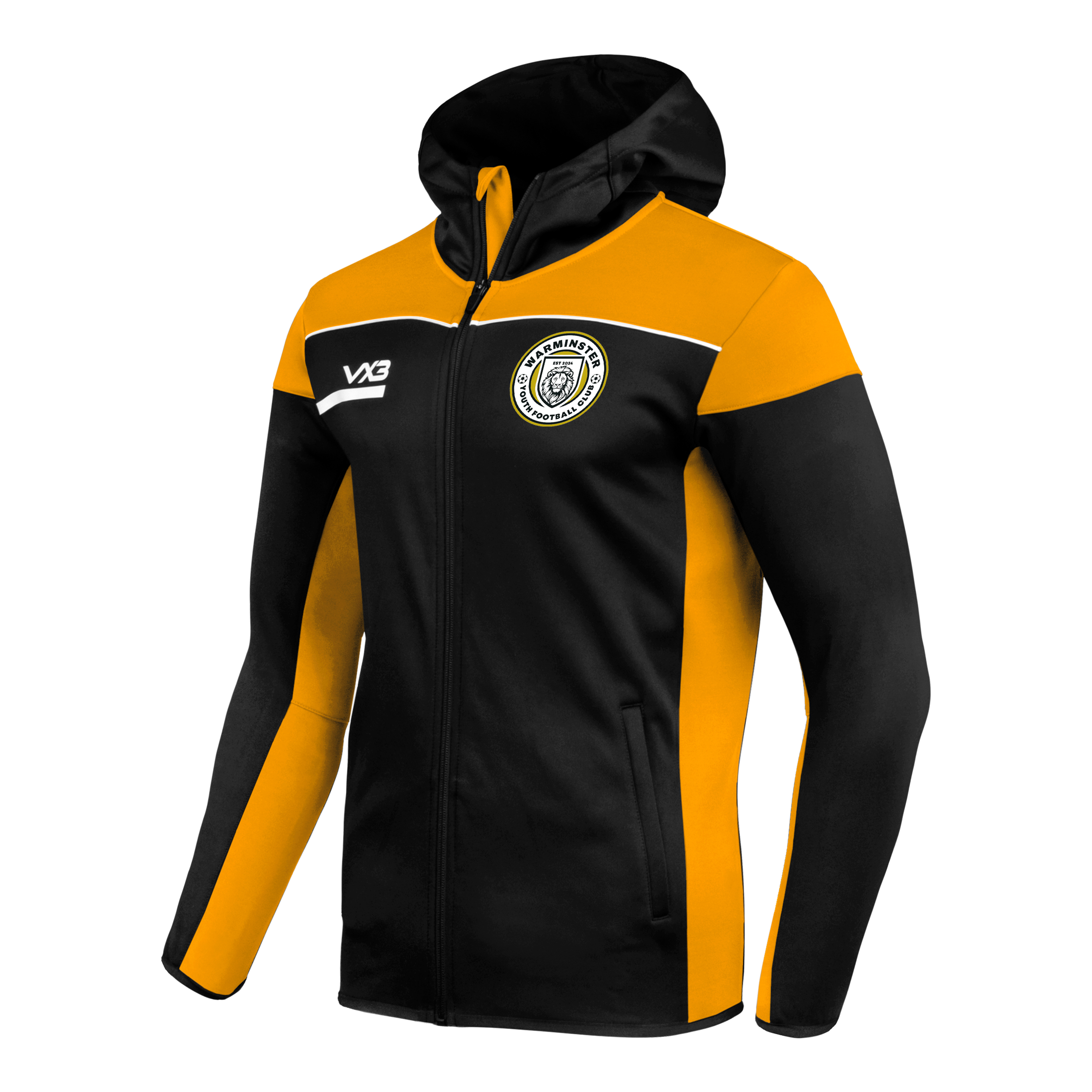 Warminster Youth FC Opus Zoodie - Adult Sizing - Black Amber - Black Amber