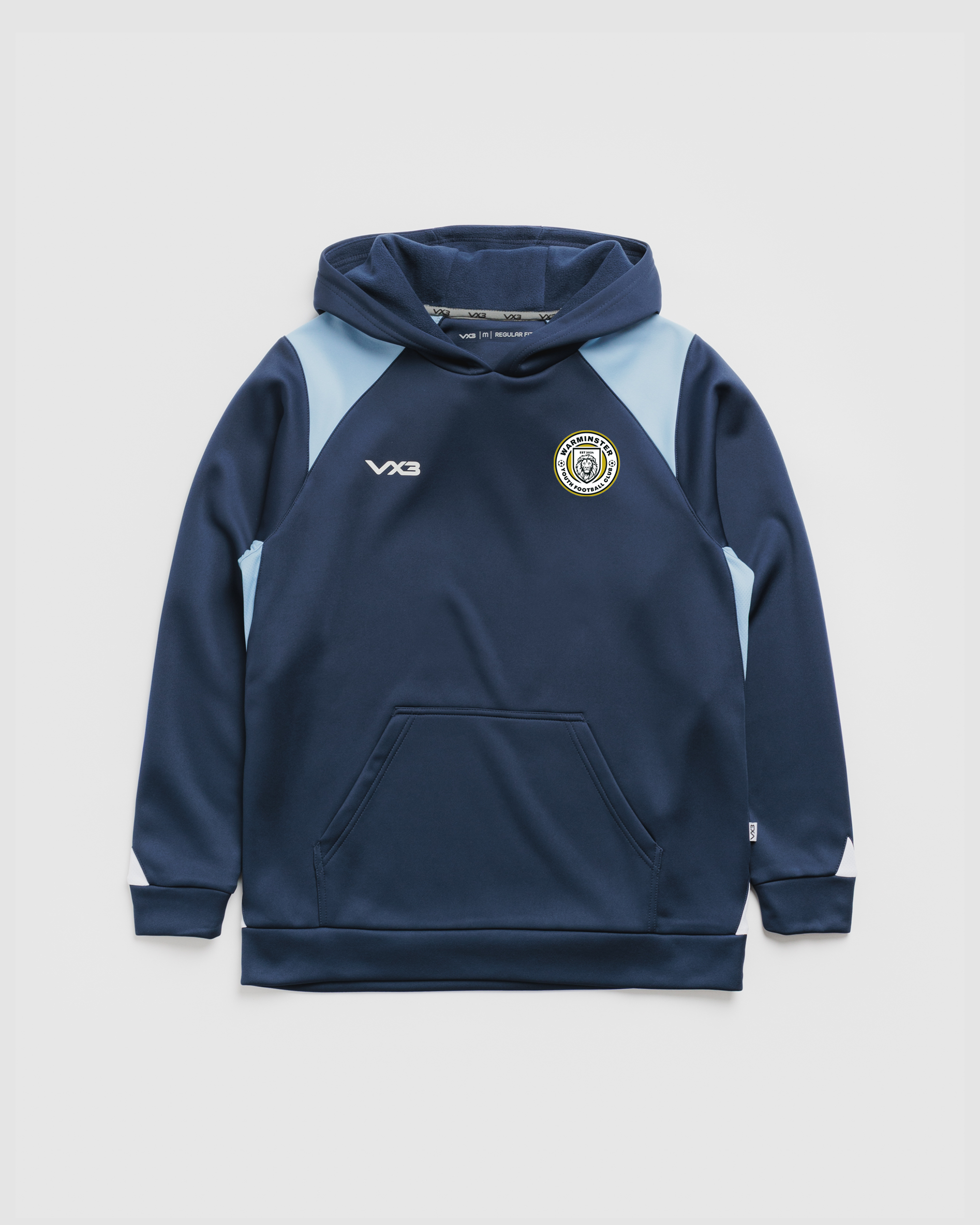 Warminster Youth FC Vertex Hoodie -Navy/Sky/White