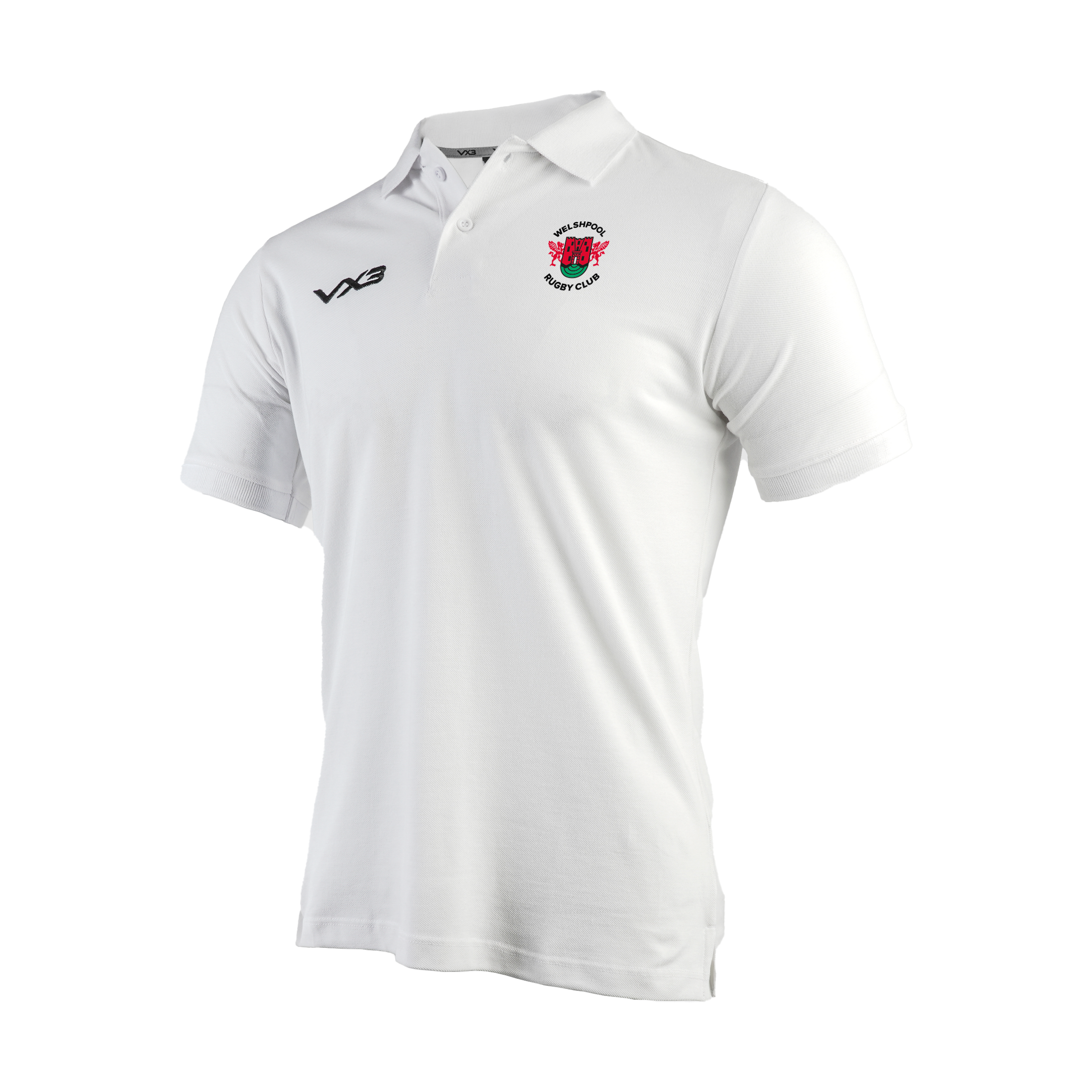 Welshpool RFC White Primus Polo Shirt