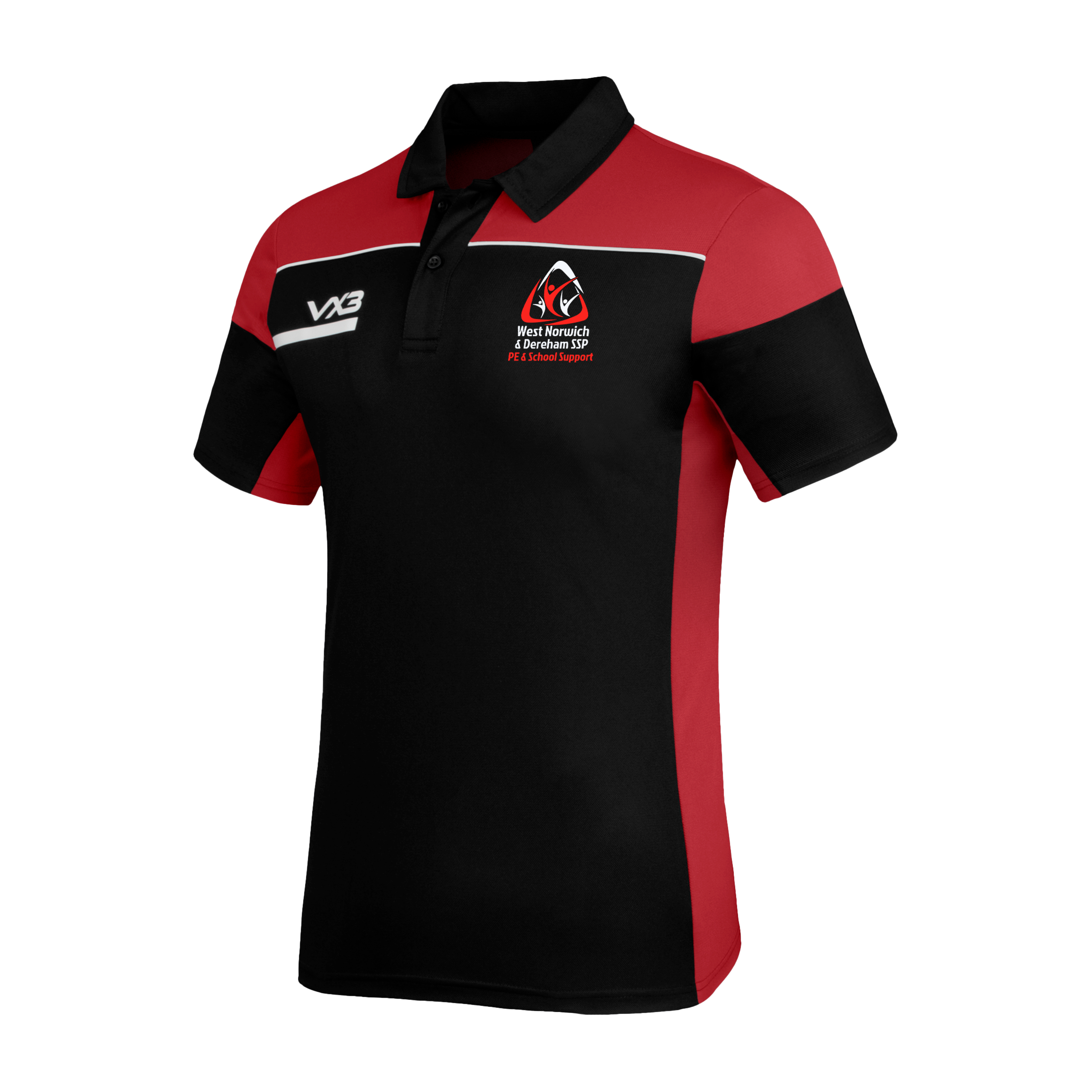 West Norwich & Dereham SSP Opus Polo - Black Red