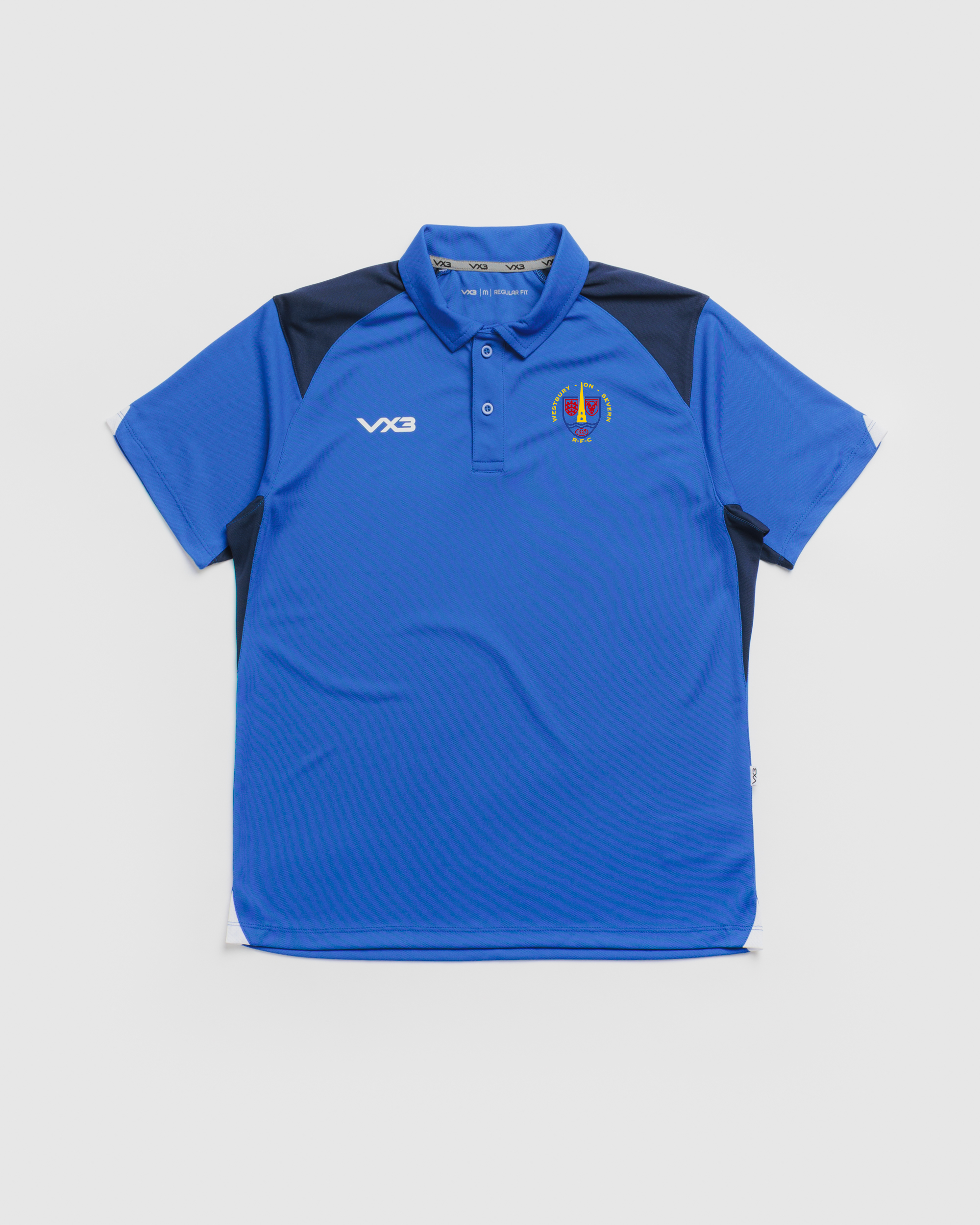 Westbury on Severn RFC Vertex Polo -Royal/Navy/White