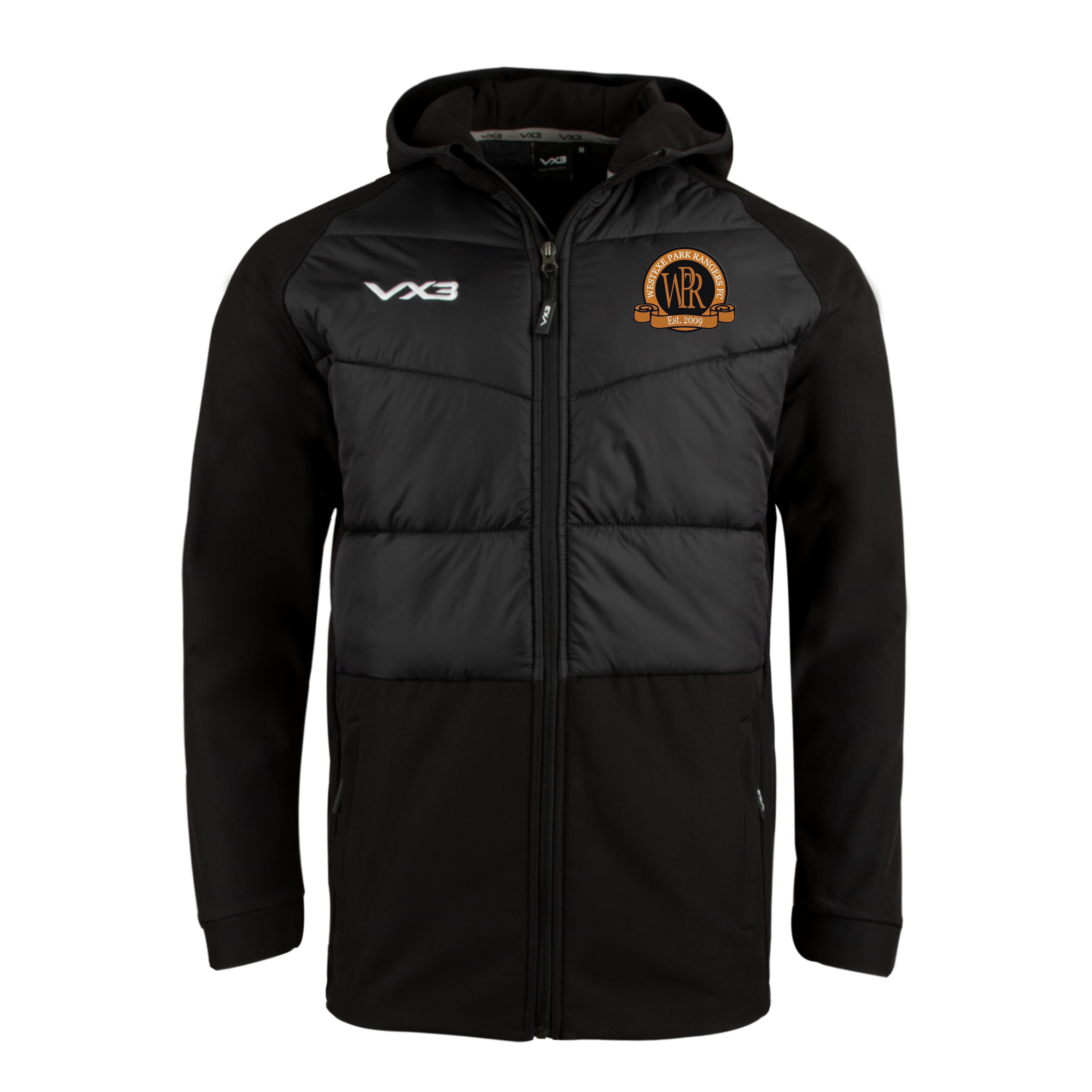 Westexe Park Rangers FC Black Tempest Hybrid Jacket