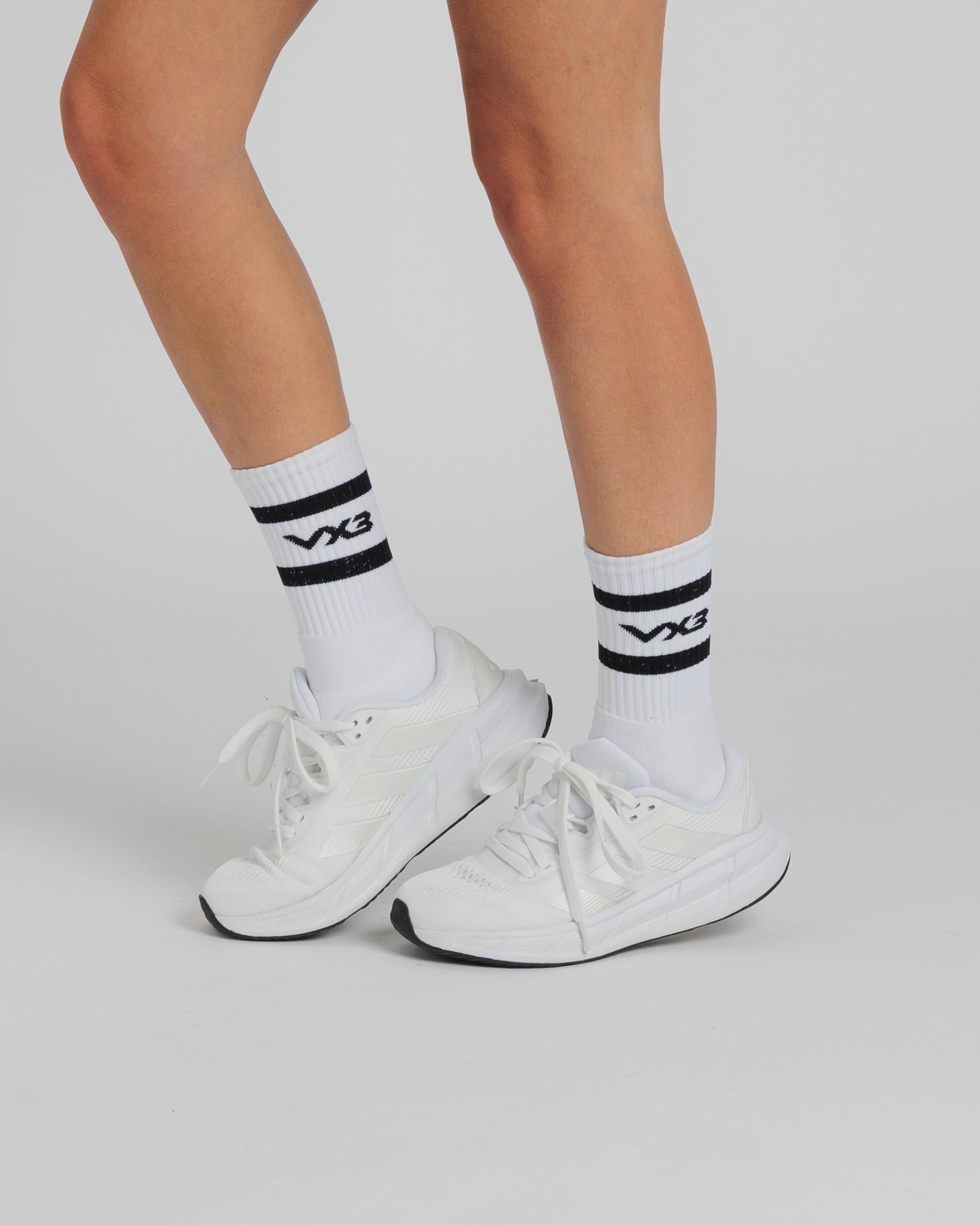 Women's Logo Crew Sock White