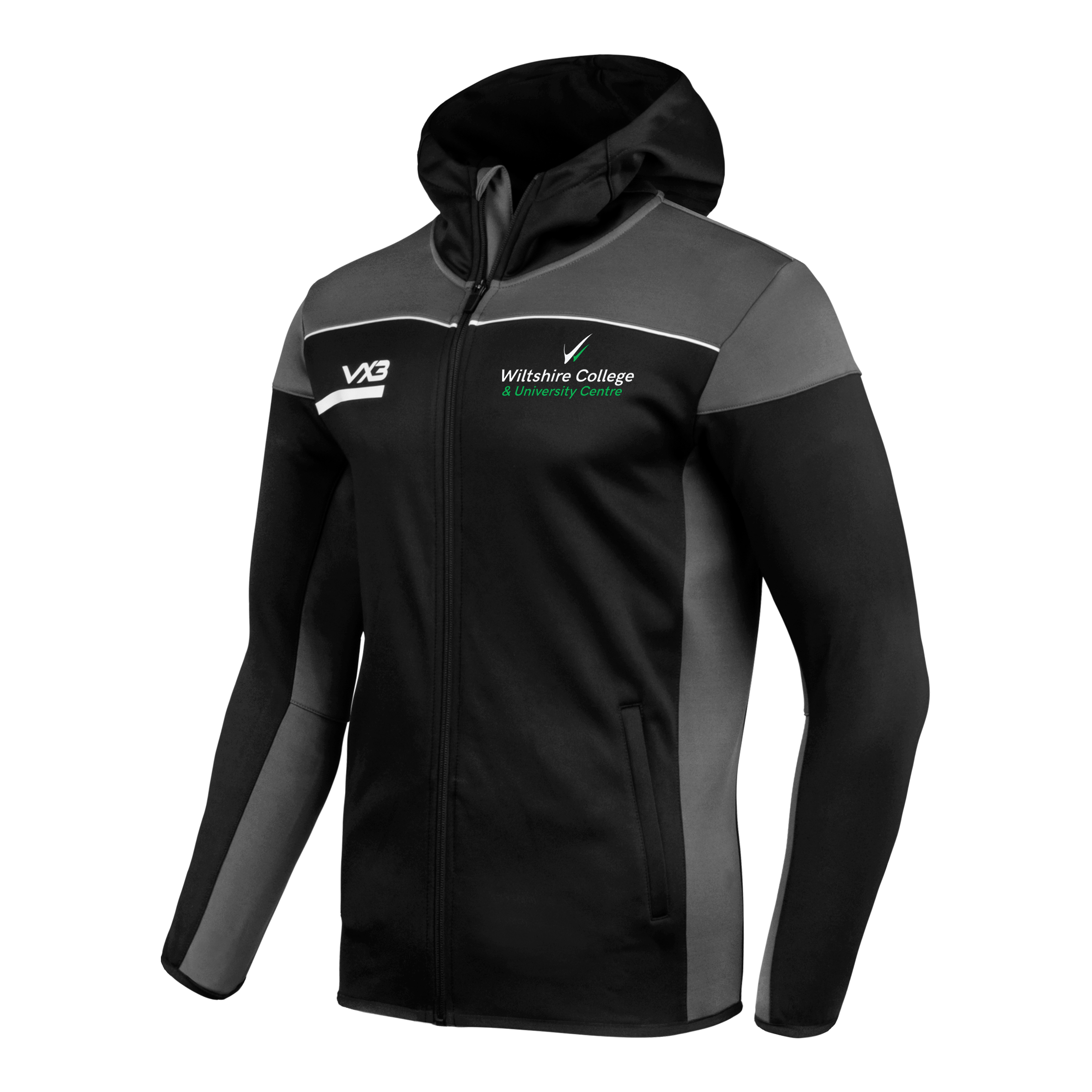 Wiltshire College Staff Opus Zoodie - Black Grey
