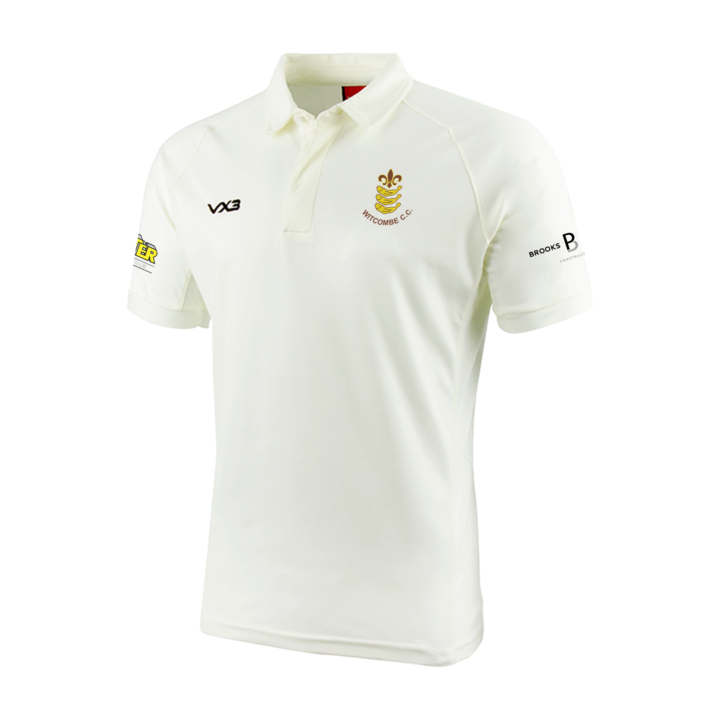 Witcombe Cricket Club Whites Youth Short Sleeve Shirt