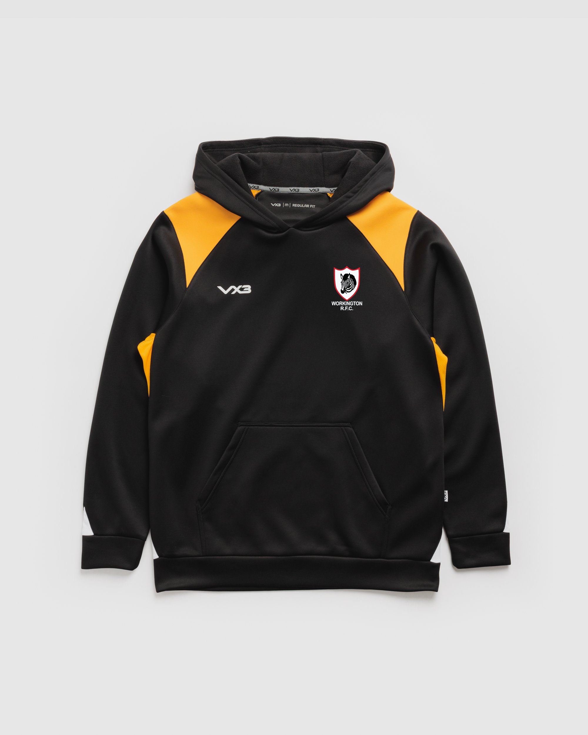 Workington RFC Black/Amber Vertex Youth Hoodie