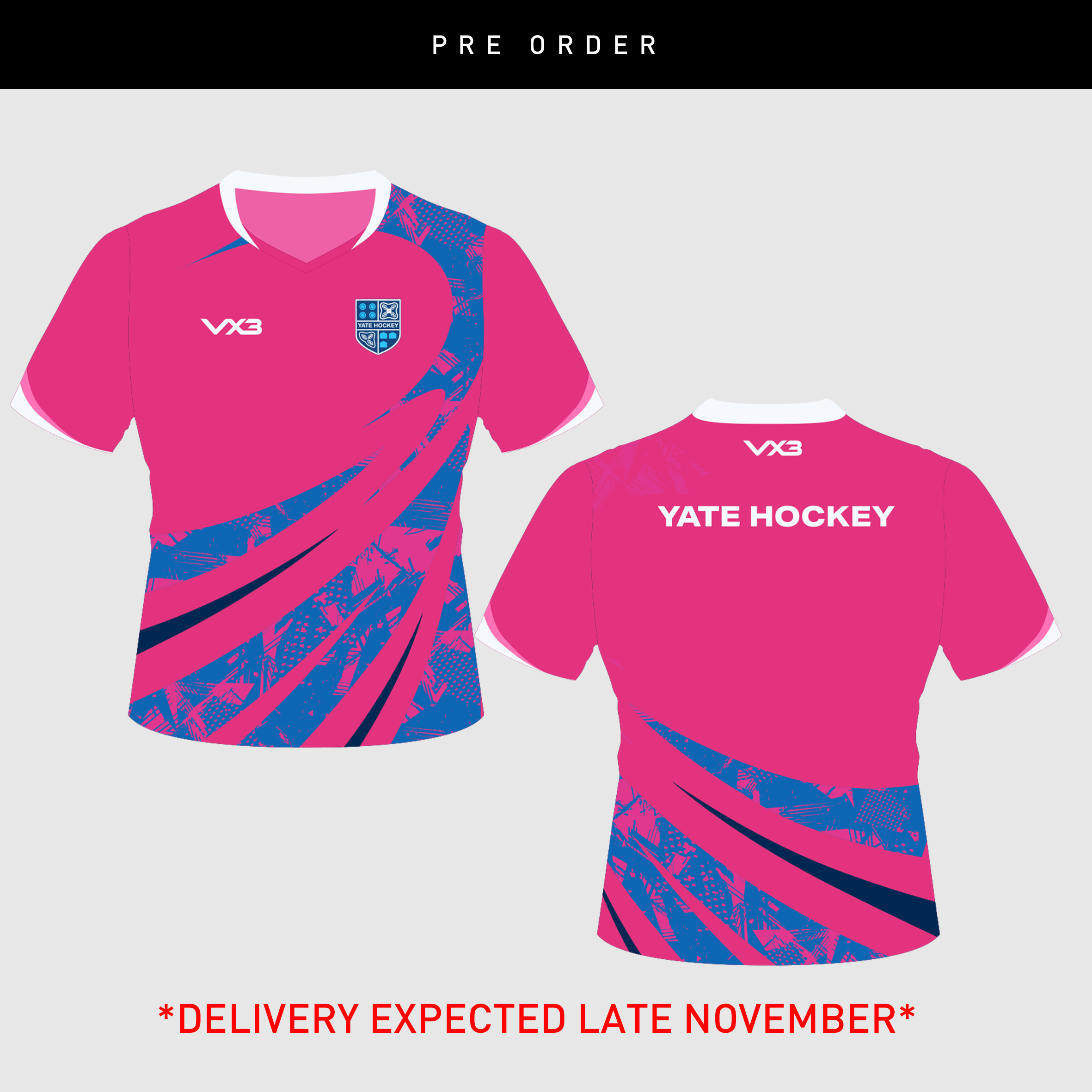 Yate Hockey Club Youth Euro Away Tee (Pre-Order 3)