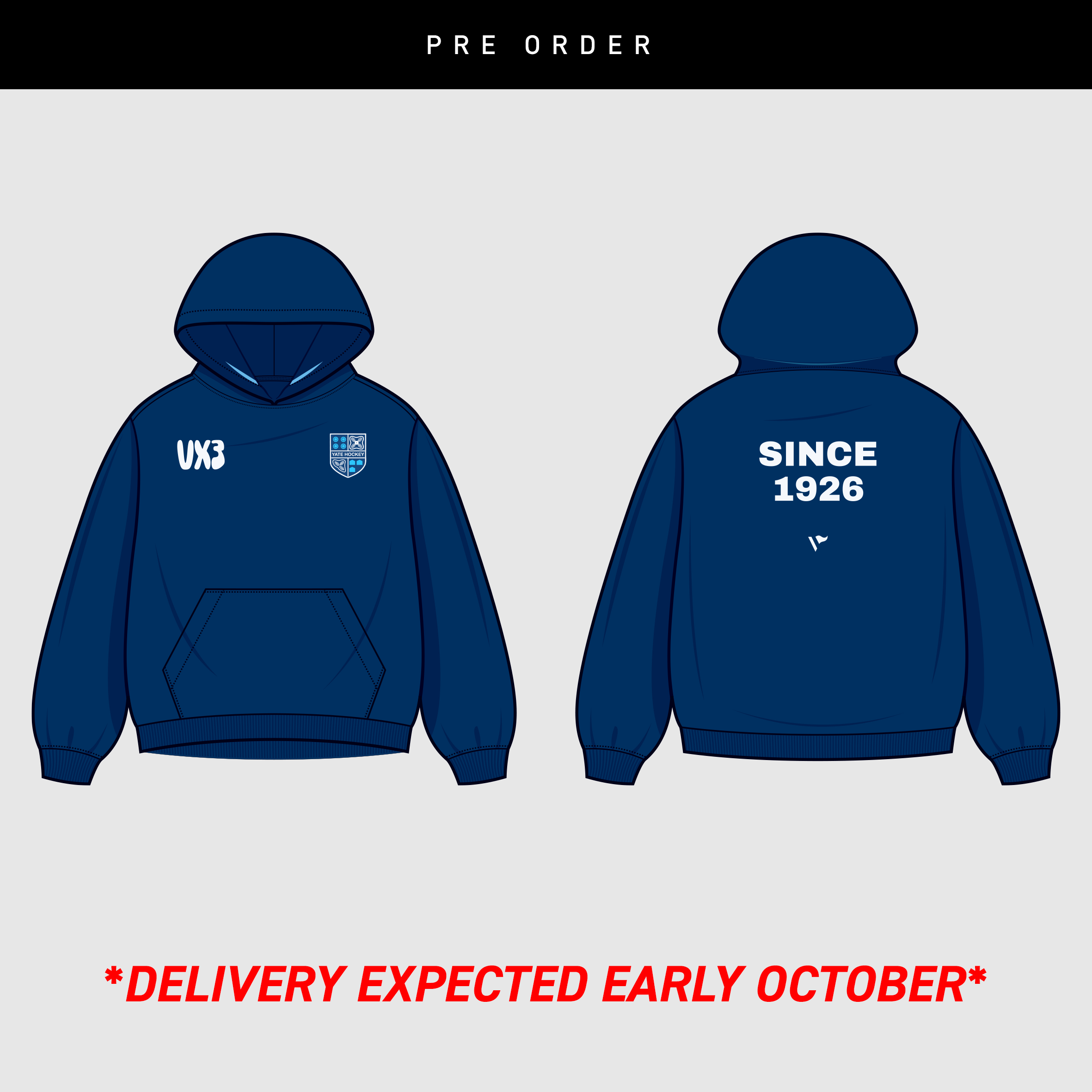 Yate Hockey - Youth Oversized Hoodie - Pre Order