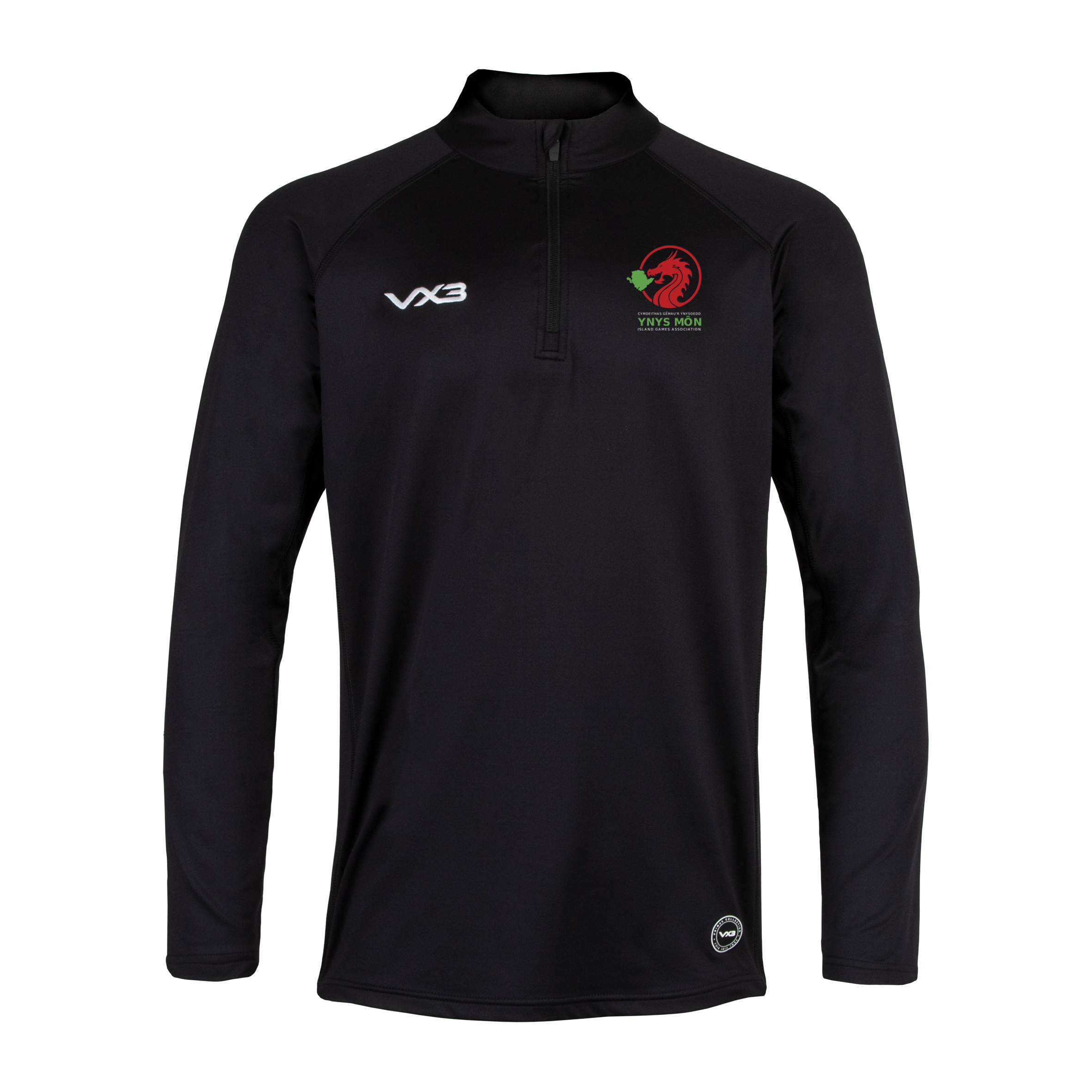 Ynys Mon Island Games Black Primus Quarter Zip